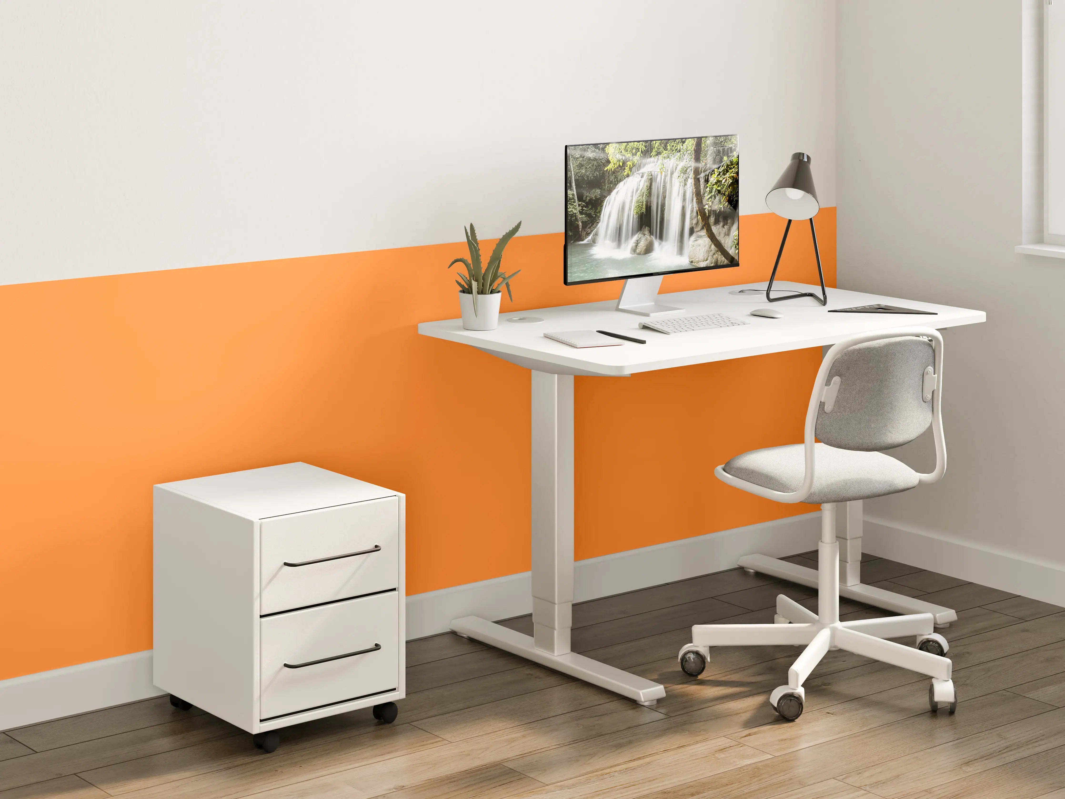 Kinderzimmer Wandgestaltung - RAL 2003 (Pastellorange)