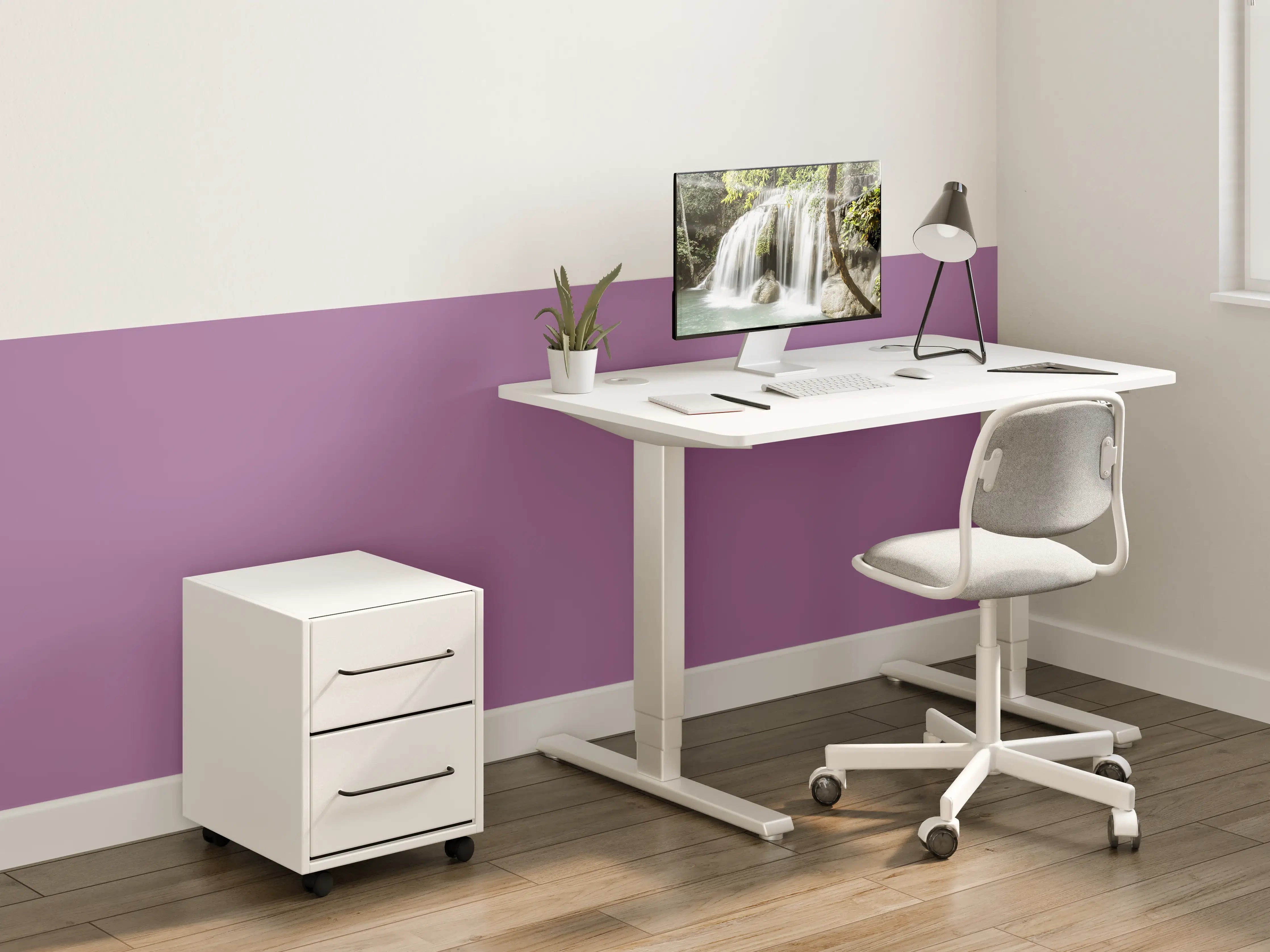 Kinderzimmer Wandgestaltung - RAL 4001 (Rotflieder)