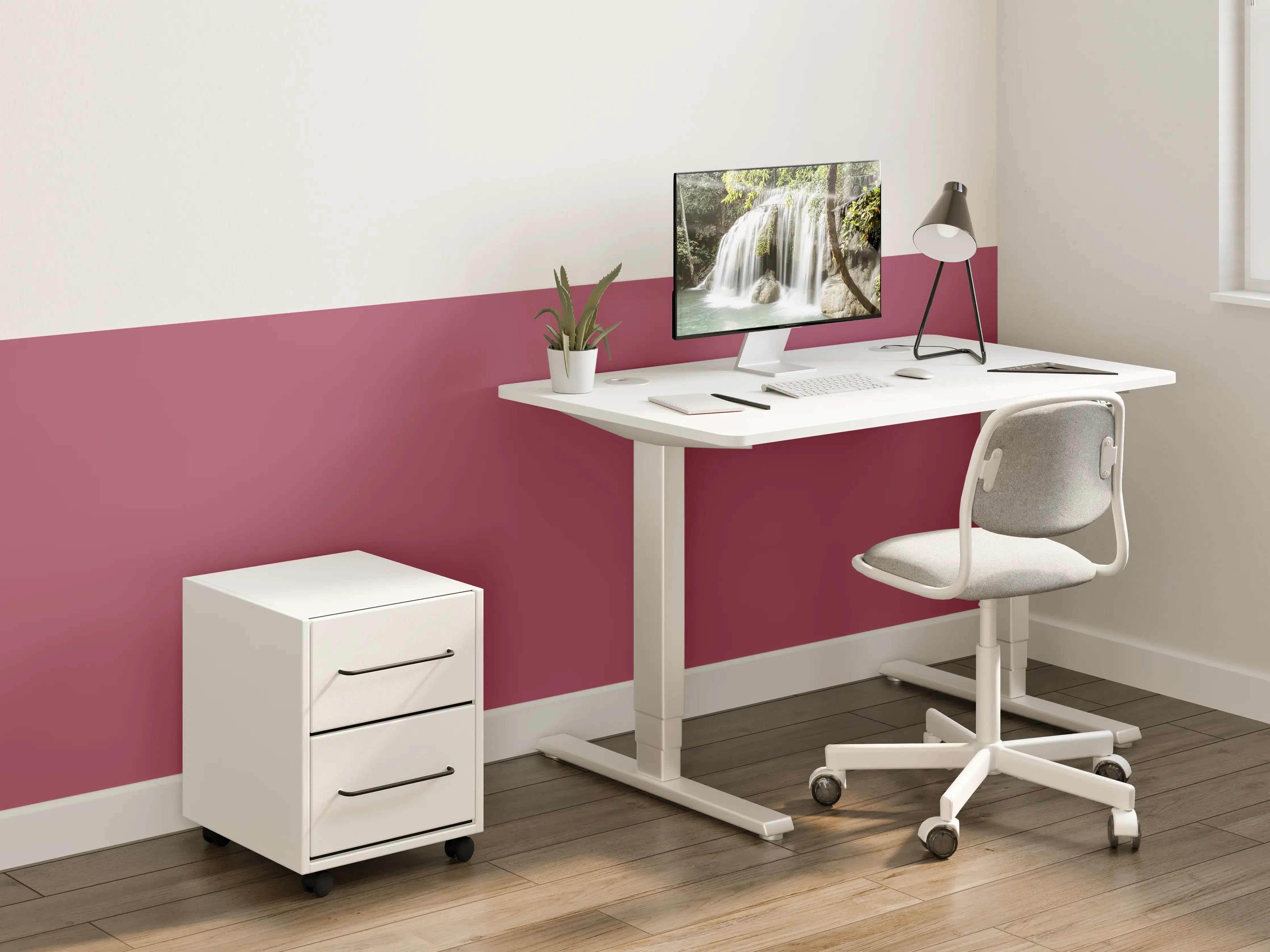 Kinderzimmer Wandgestaltung - RAL 4002 (Rotviolett)