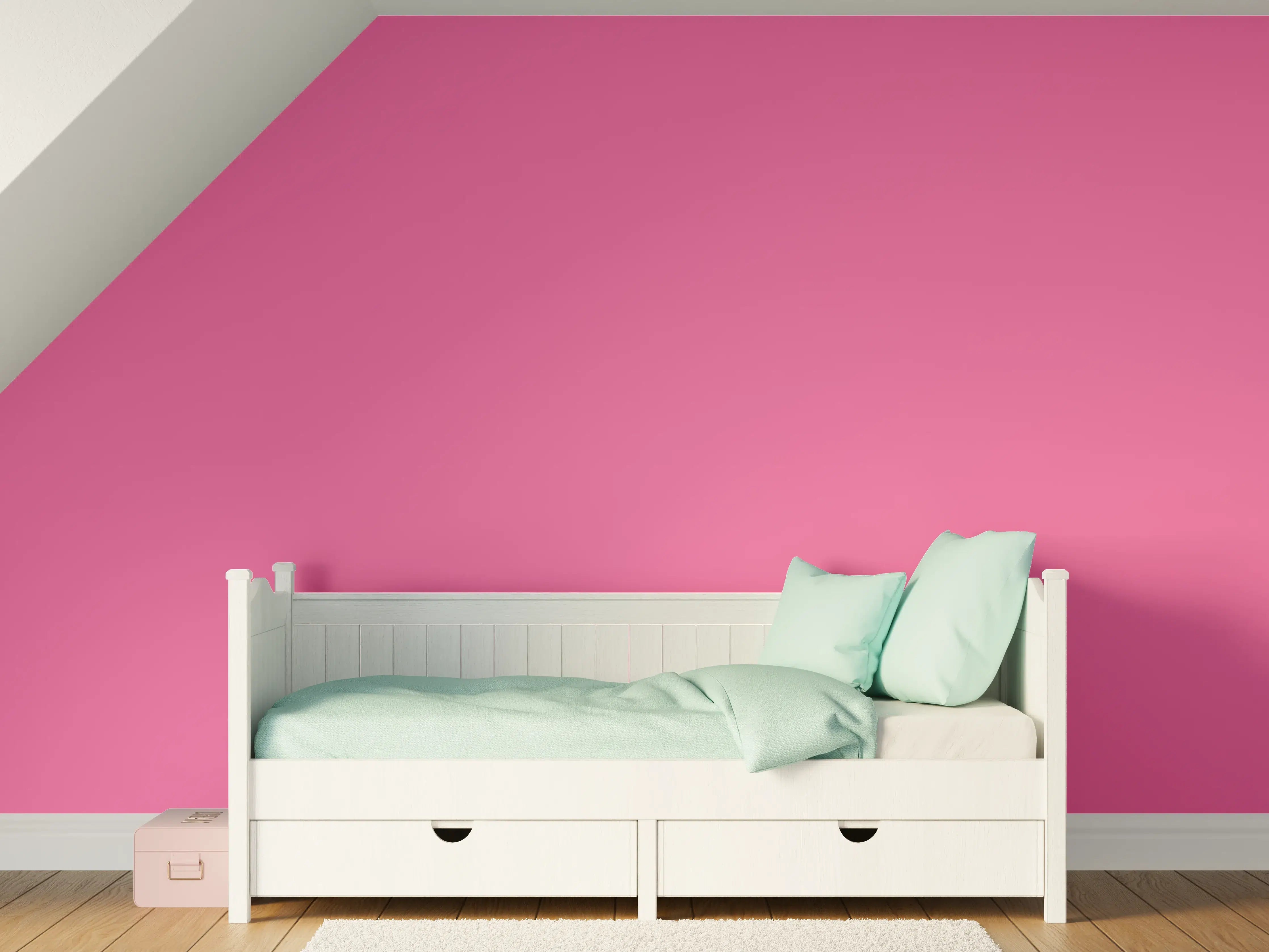 Kinderzimmer Wandgestaltung - RAL 4003 (Violett