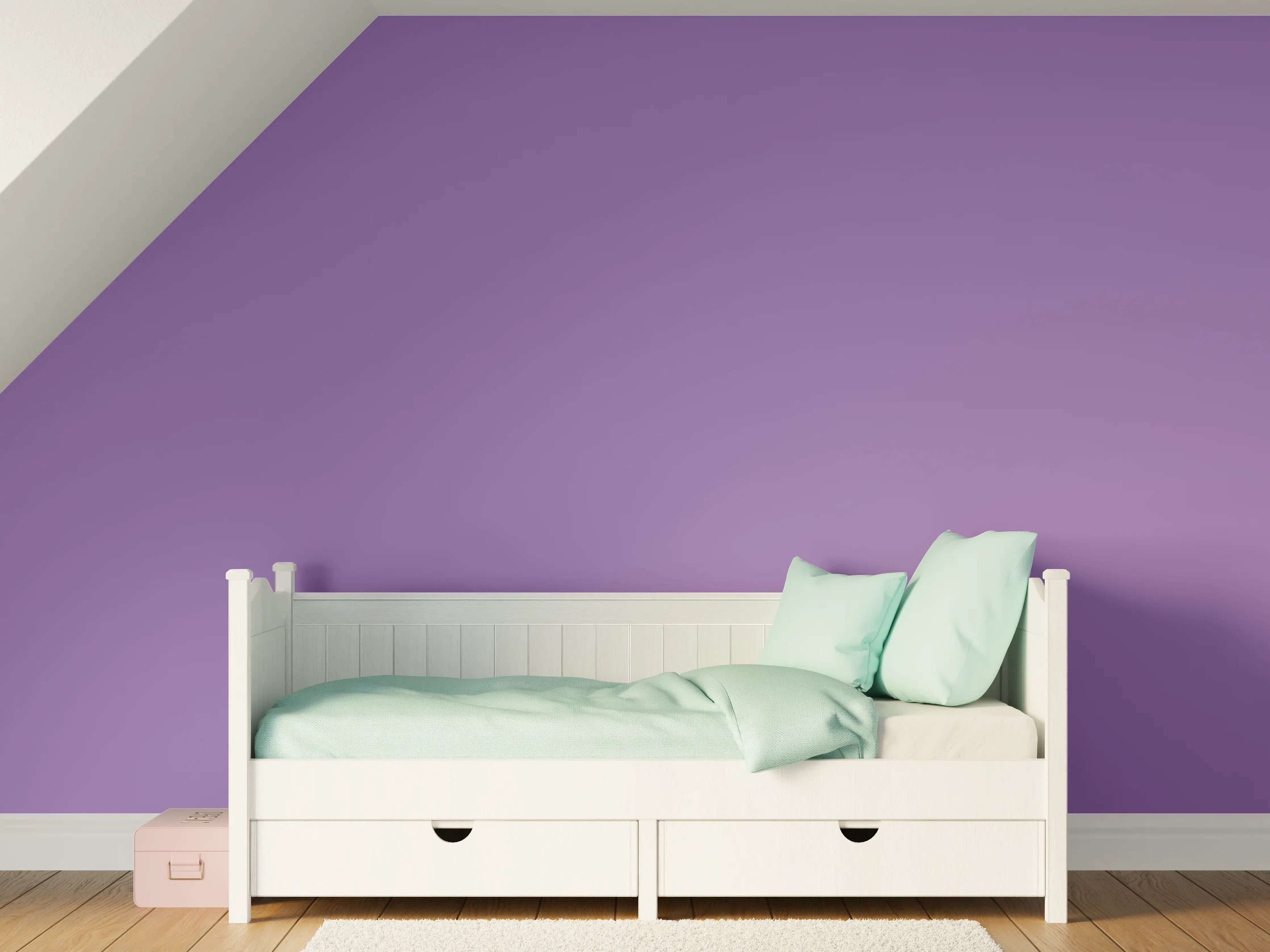 Kinderzimmer Wandgestaltung - RAL 4005 (Fliederblau)