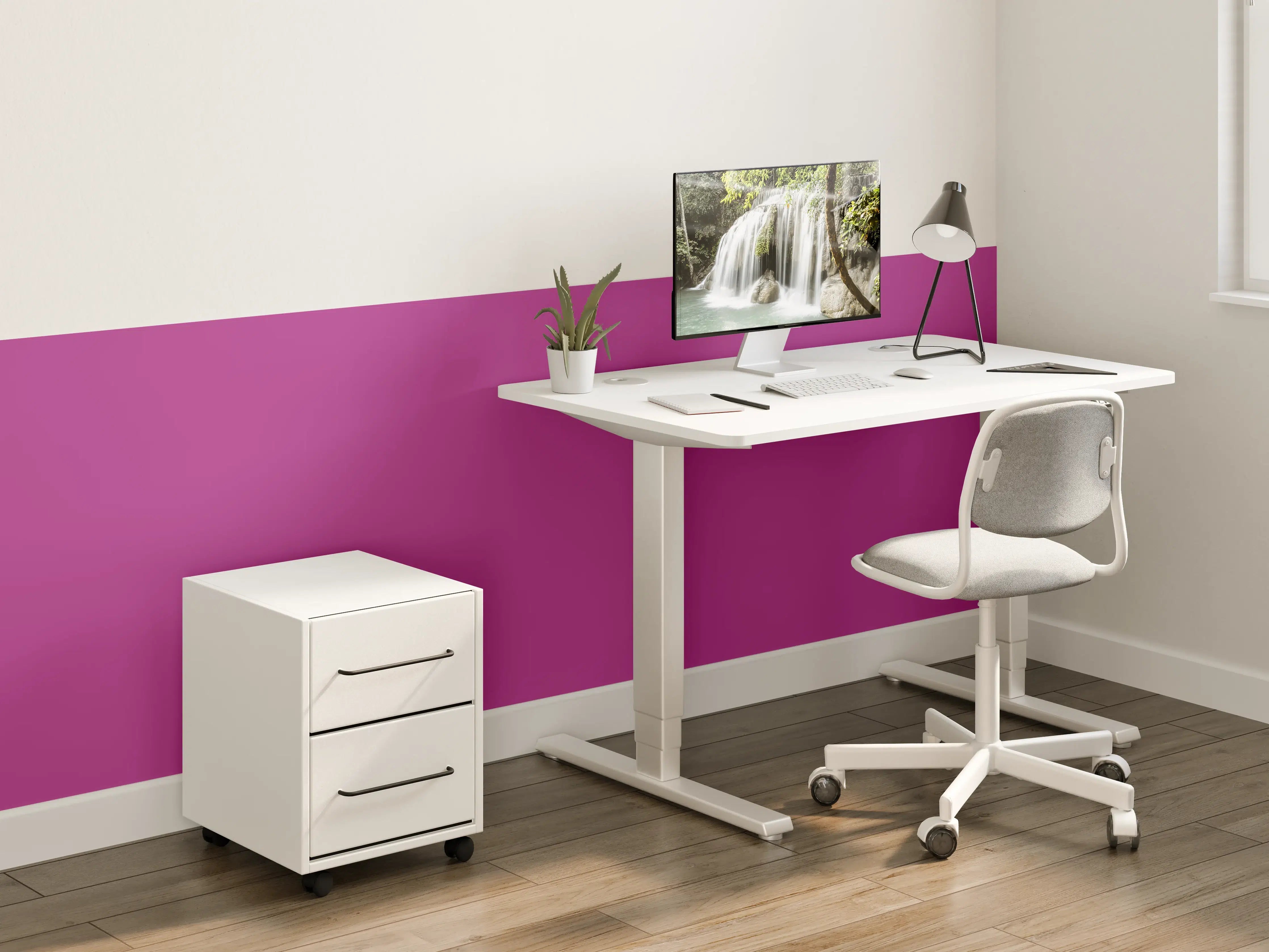 Kinderzimmer Wandgestaltung - RAL 4006 (Verkehrsviolett)