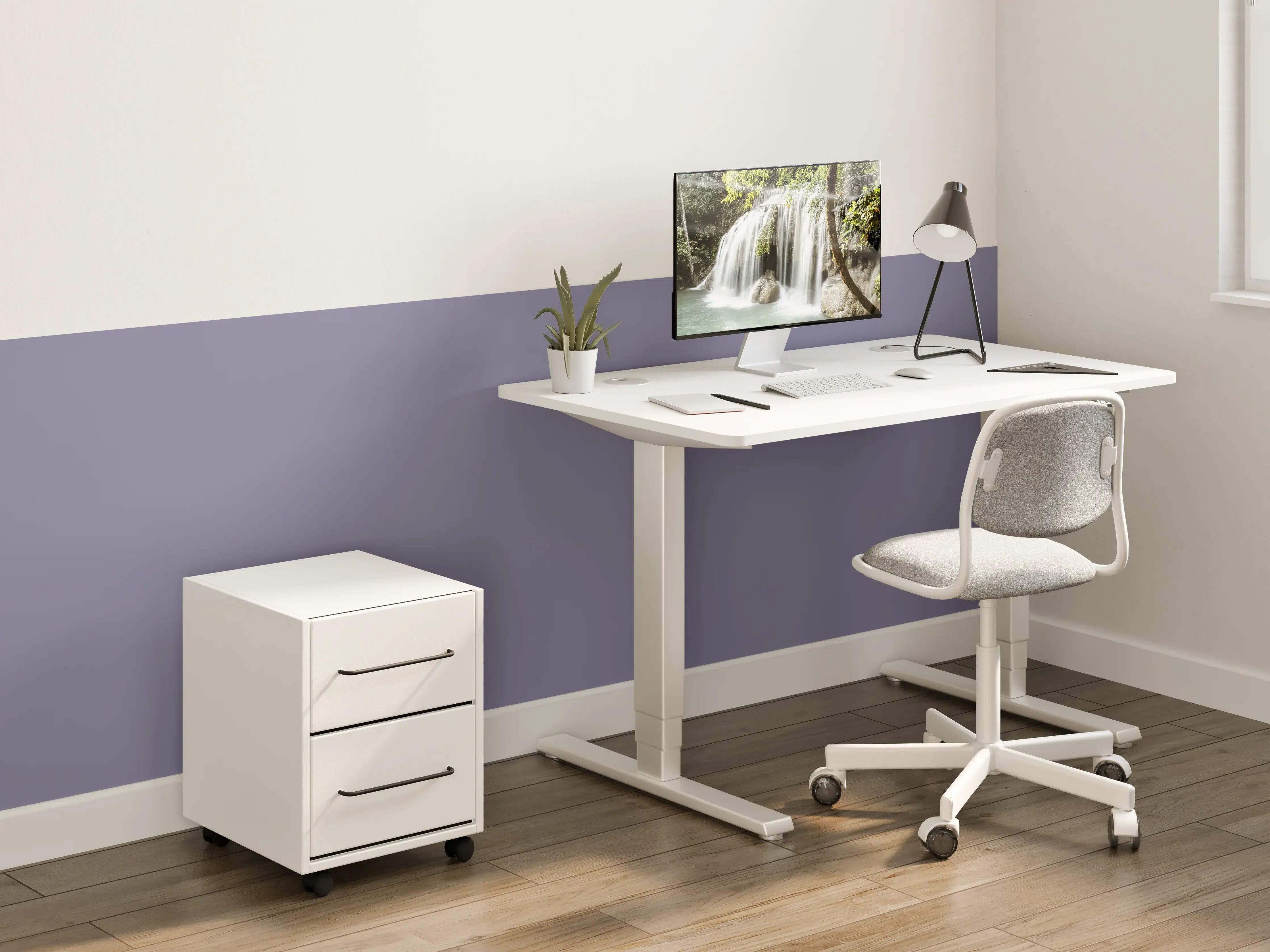 Kinderzimmer Wandgestaltung - RAL 4012 (Perlbrombeere)