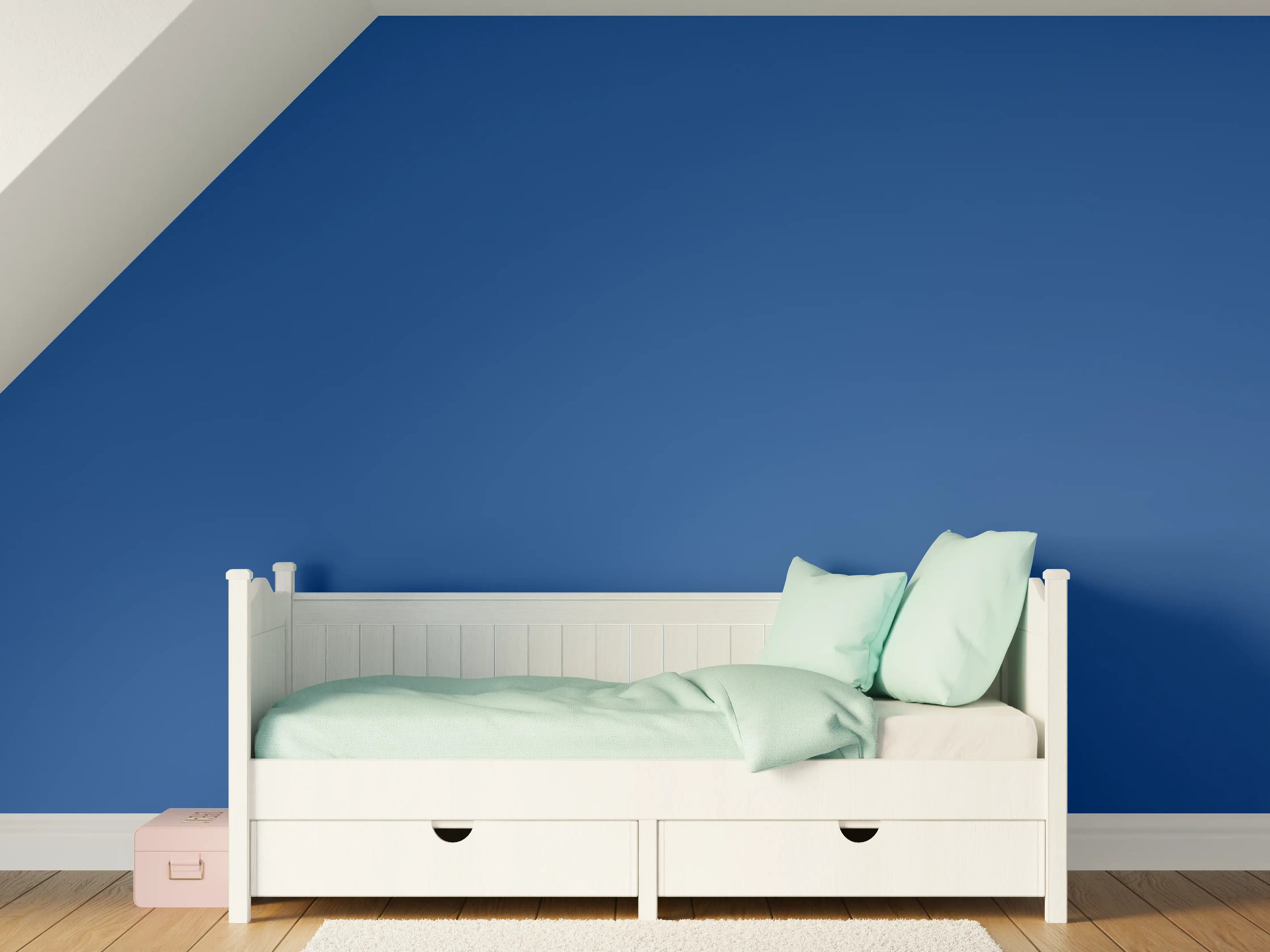 Kinderzimmer Wandgestaltung - RAL 5005 (Signalblau)