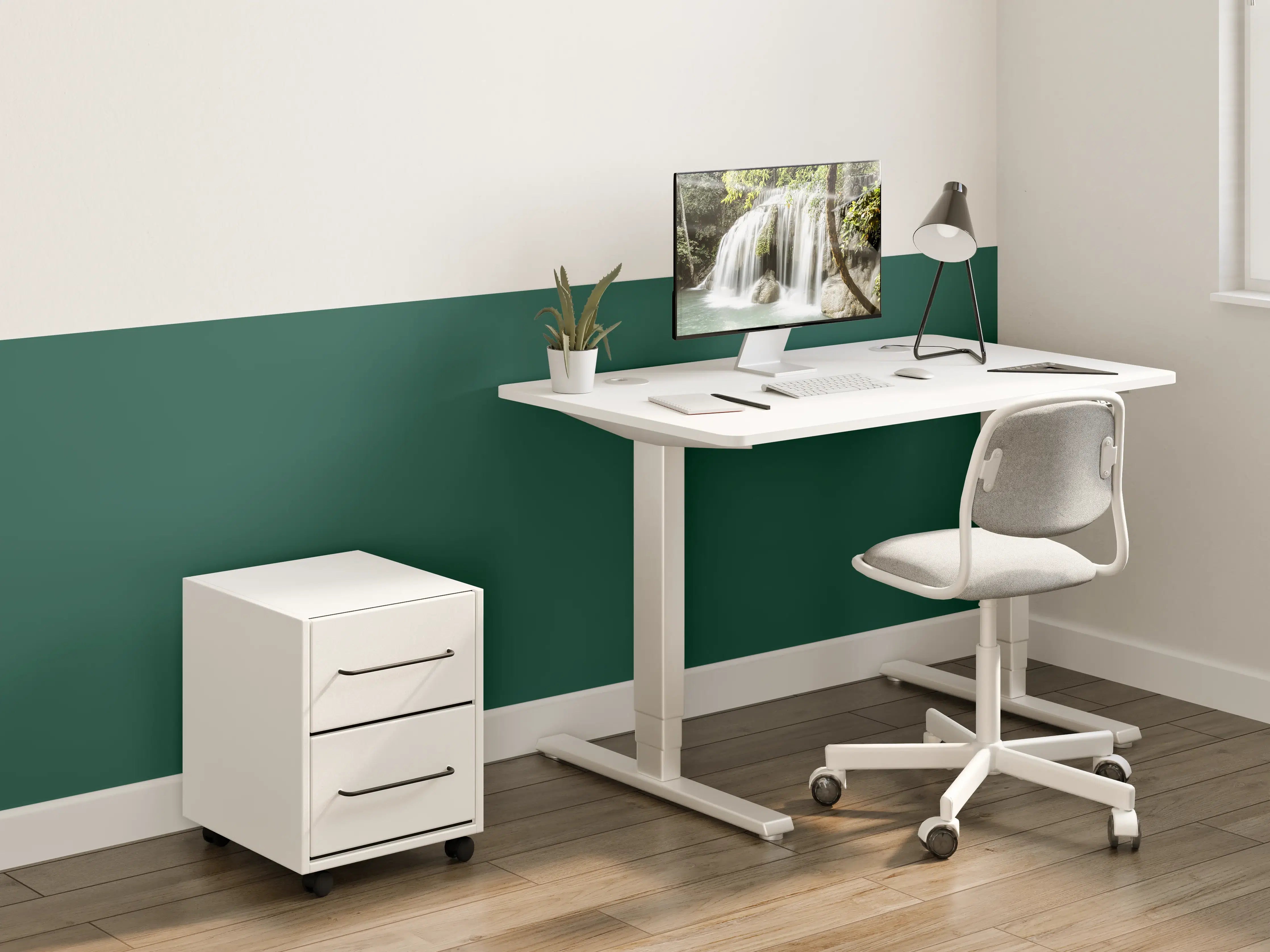 Kinderzimmer Wandgestaltung - RAL 6005 (Moosgrün)