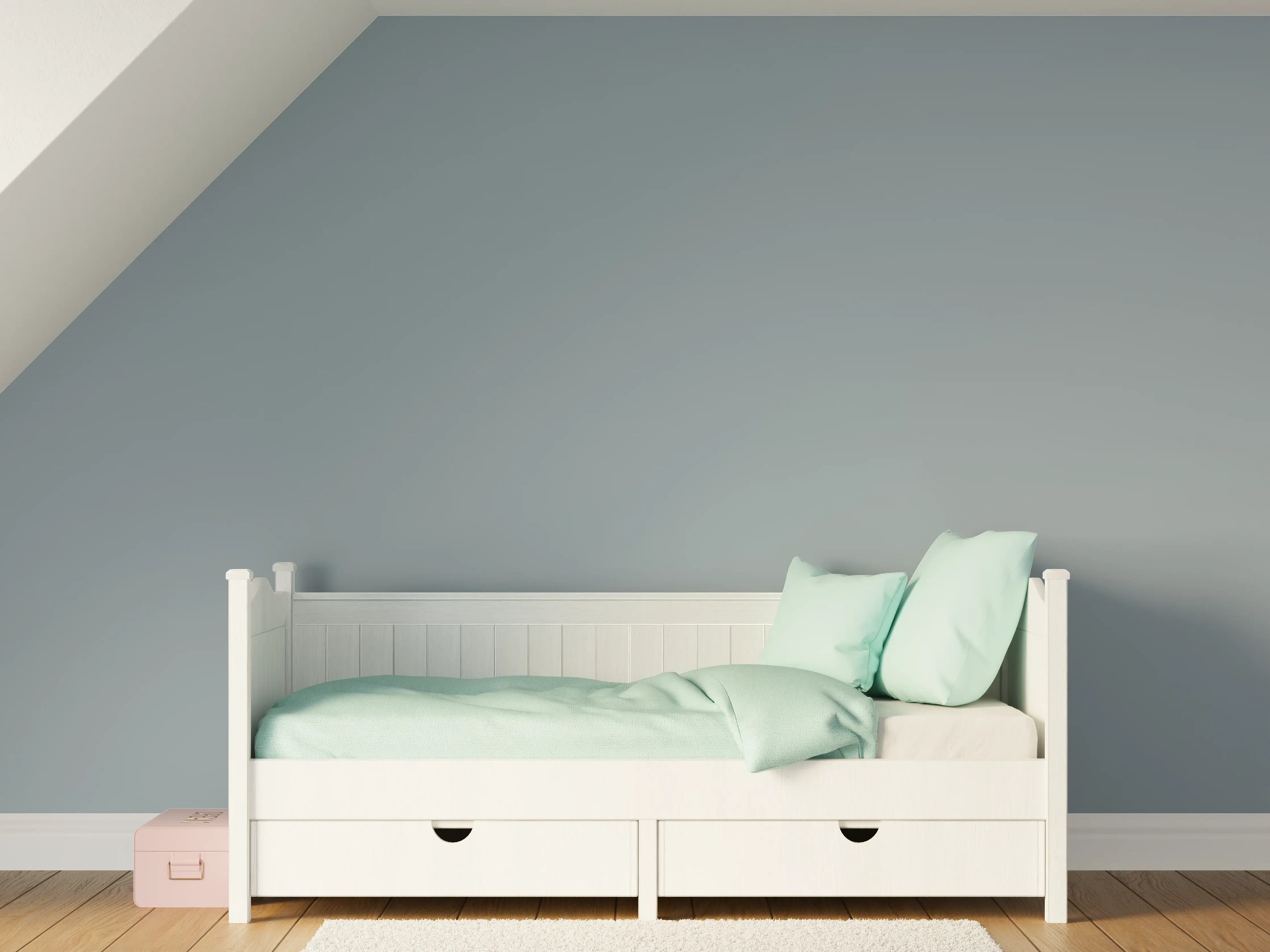 Kinderzimmer Wandgestaltung - RAL 7000 (Eichhörnchengrau)