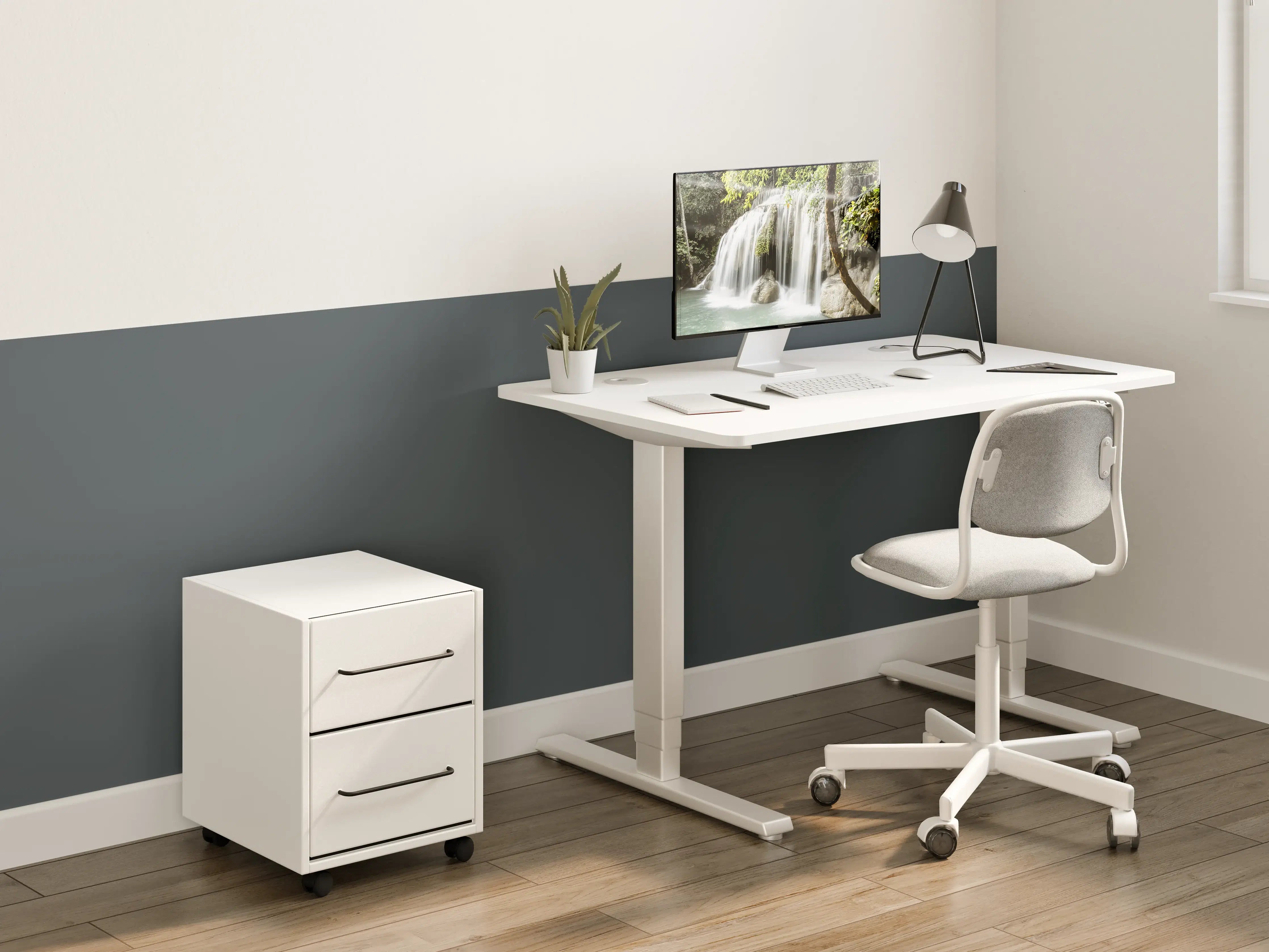 Kinderzimmer Wandgestaltung - RAL 7016 (Anthrazitgrau)