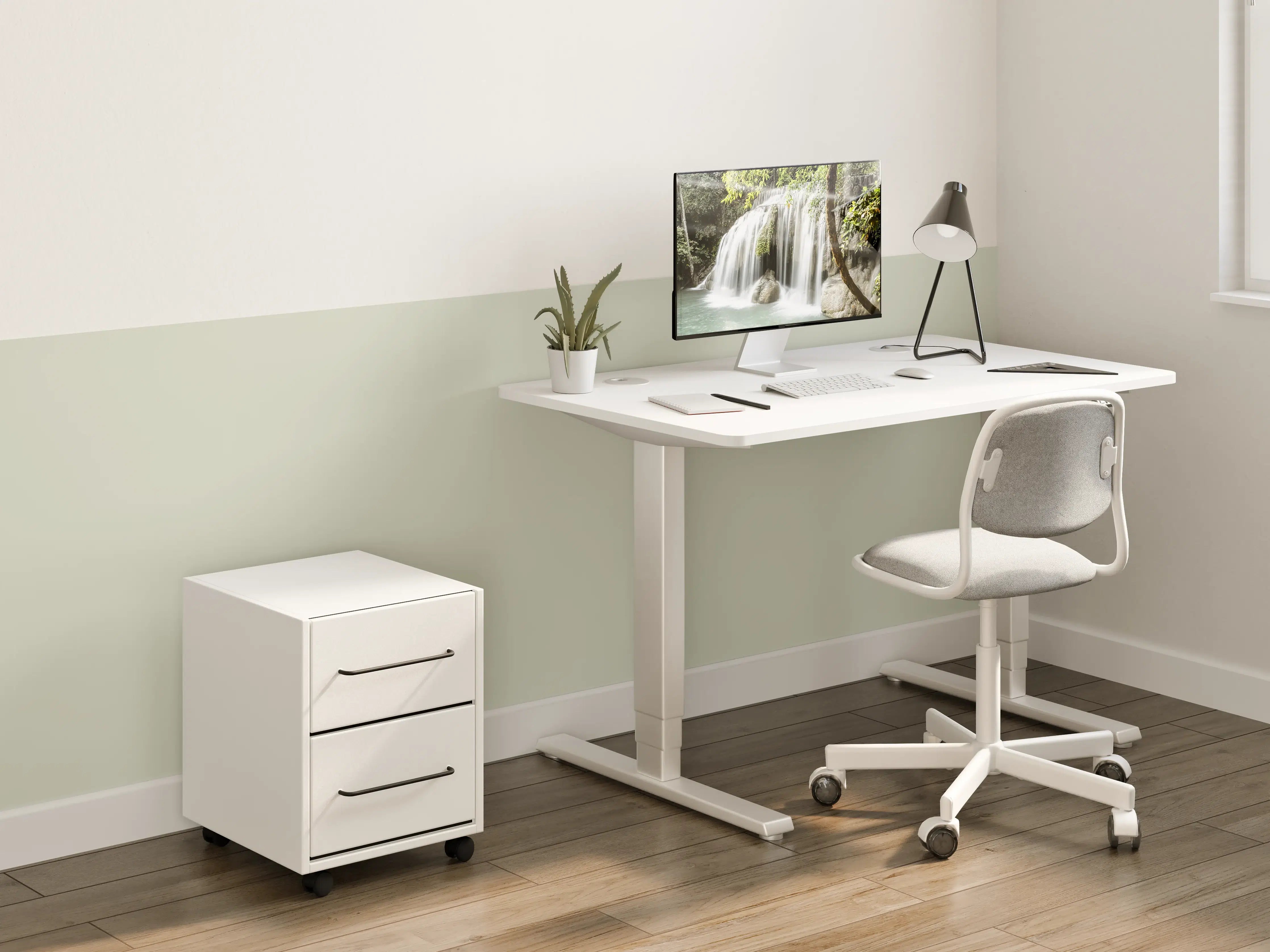 Kinderzimmer Wandgestaltung - RAL 7032 (Kieselgrau)