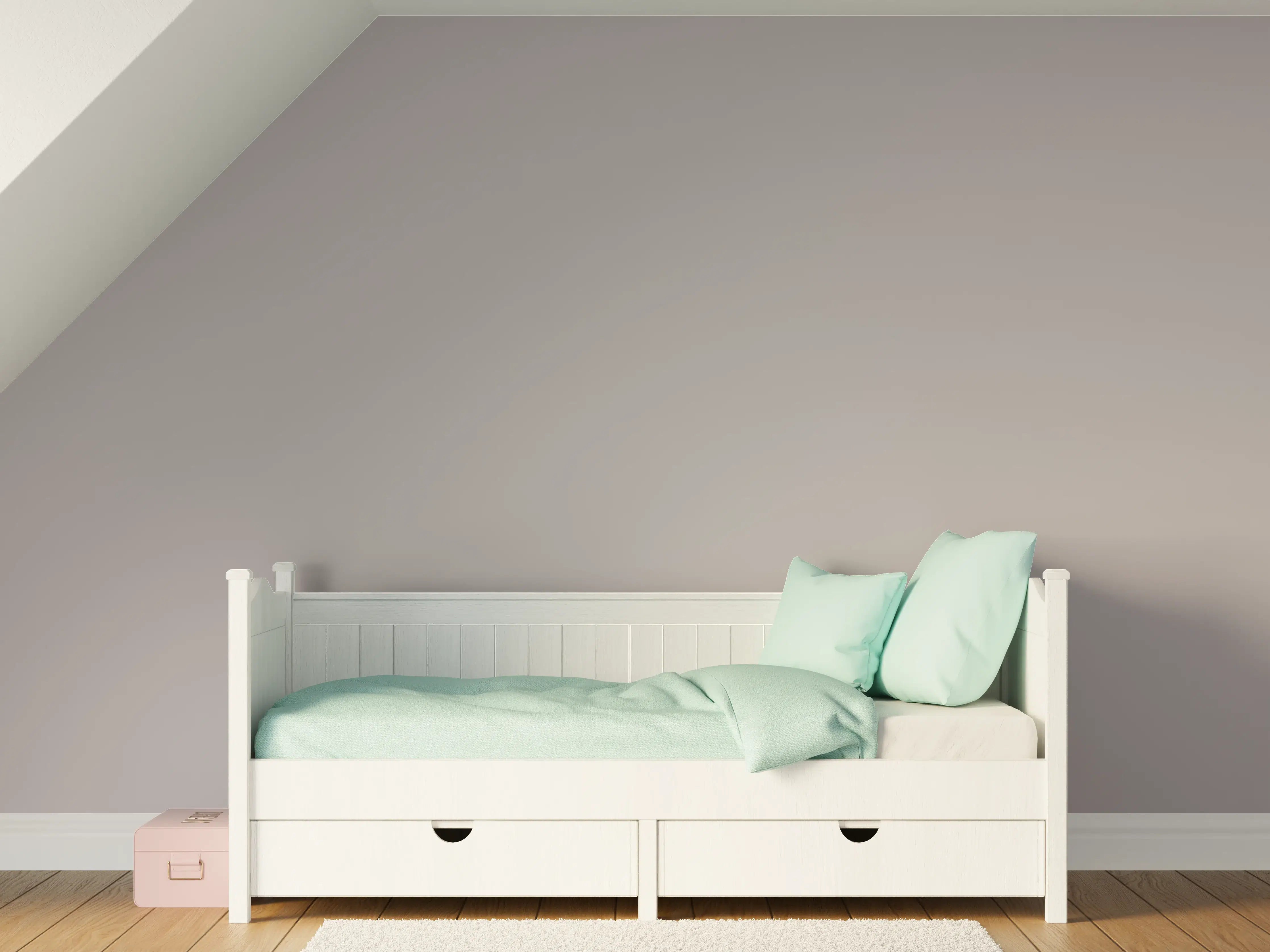 Kinderzimmer Wandgestaltung - RAL 7036 (Platingrau)