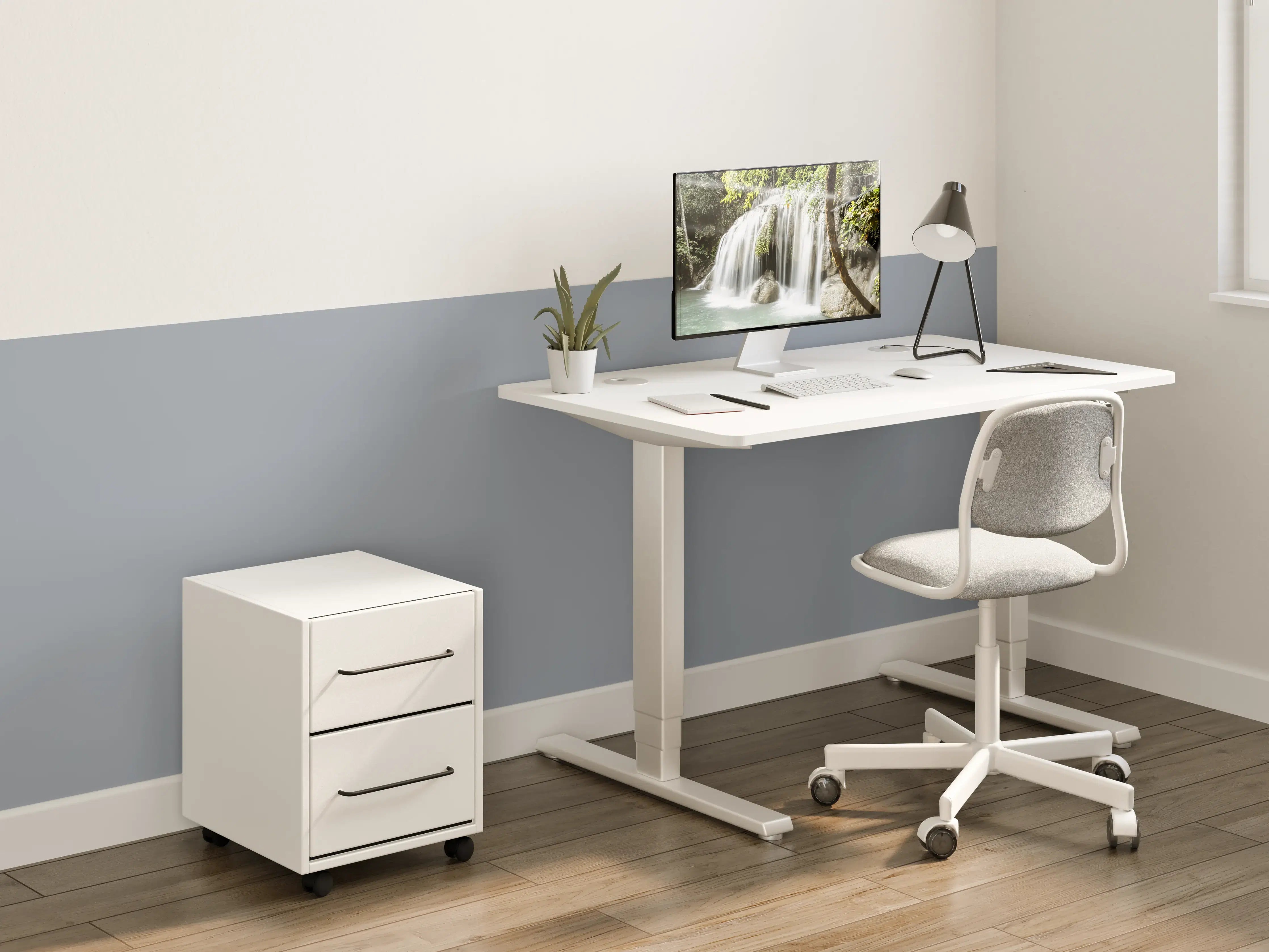 Kinderzimmer Wandgestaltung - RAL 7046 (Telegrau 2)