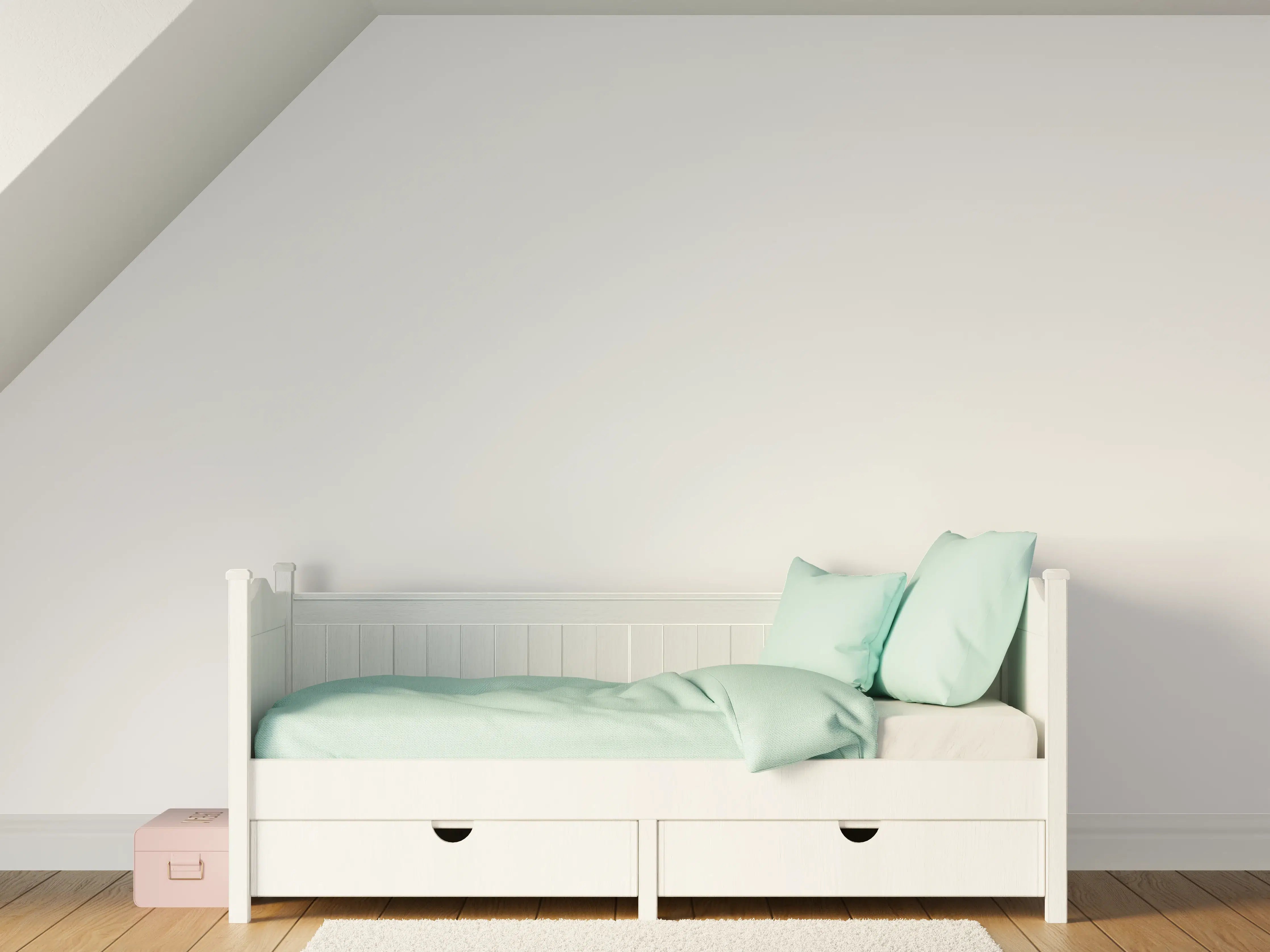 Kinderzimmer Wandgestaltung - RAL 7047 (Telegrau 4)