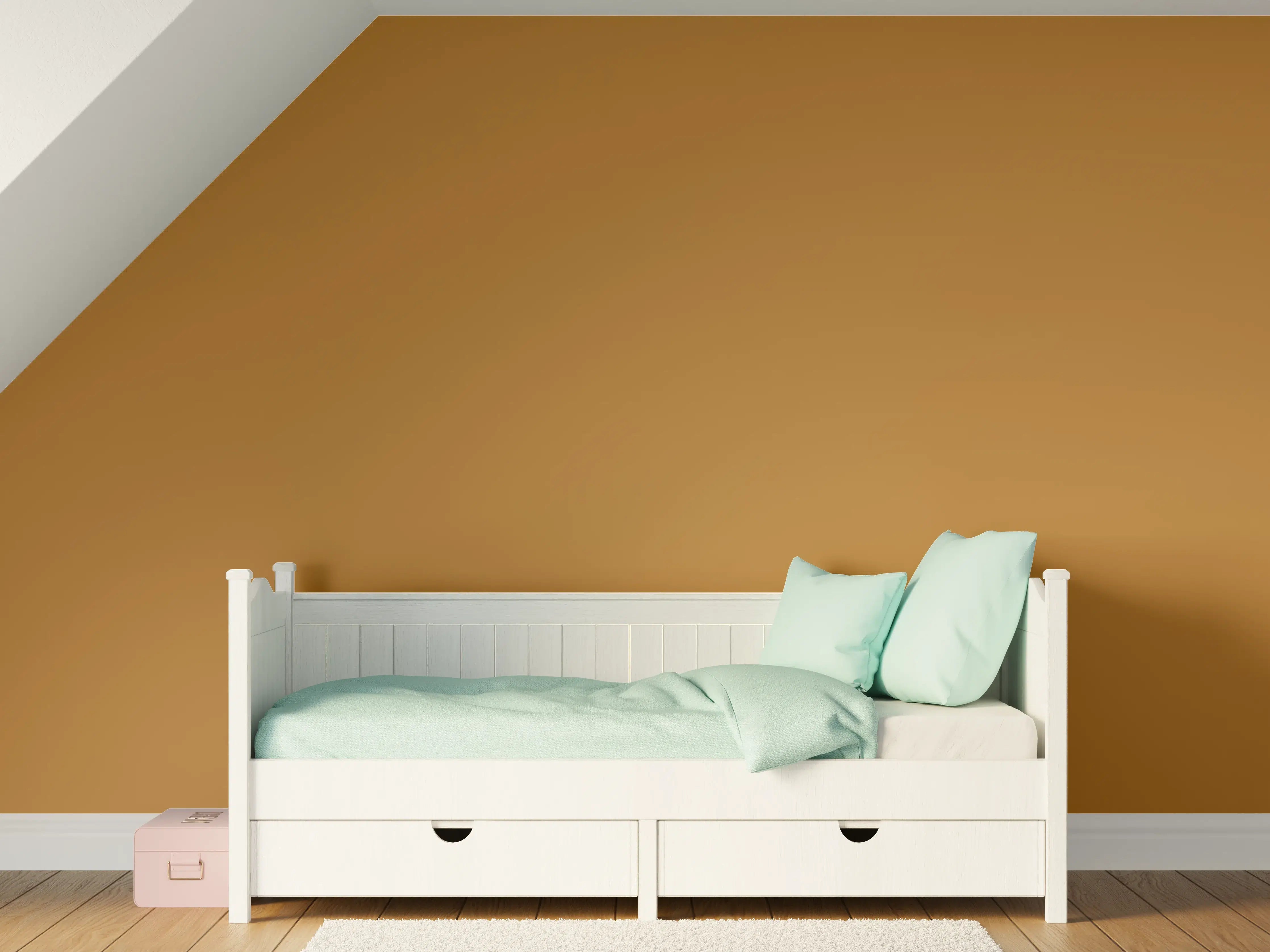 Kinderzimmer Wandgestaltung - RAL 8001 (Ockerbraun)