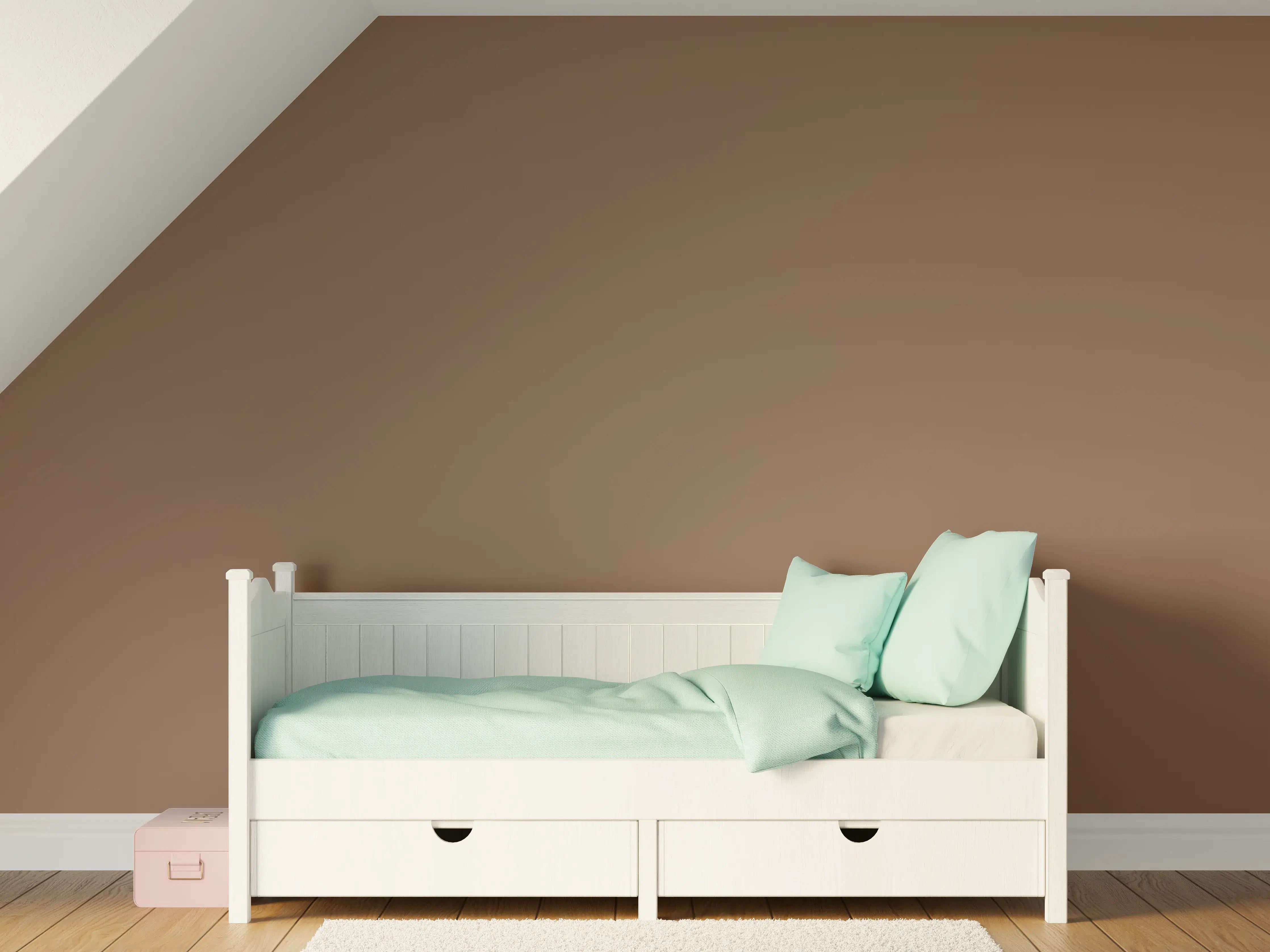 Kinderzimmer Wandgestaltung - RAL 8025 (Blassbraun)