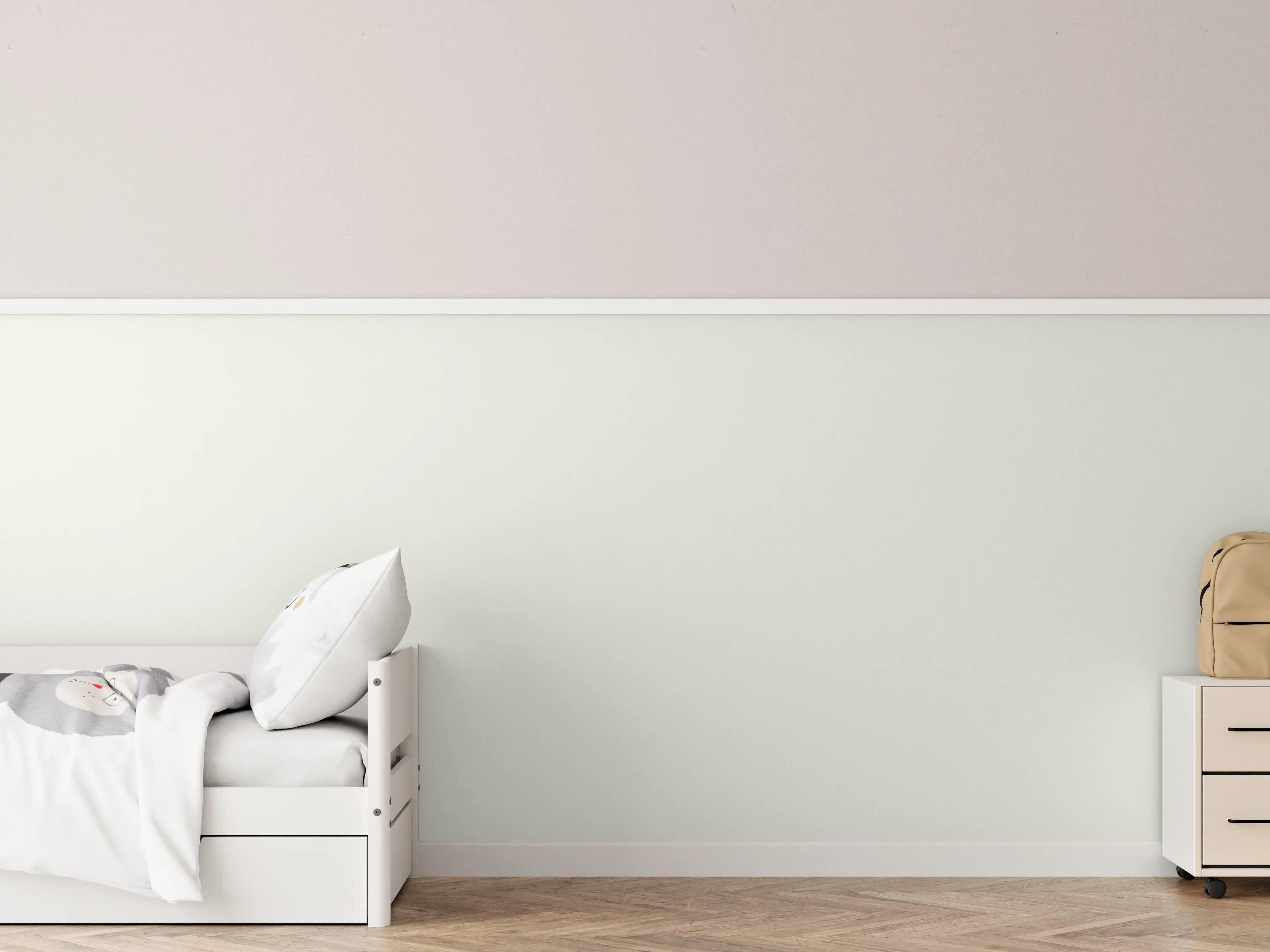 Kinderzimmer Wandgestaltung - RAL 9002 (Grauweiß)