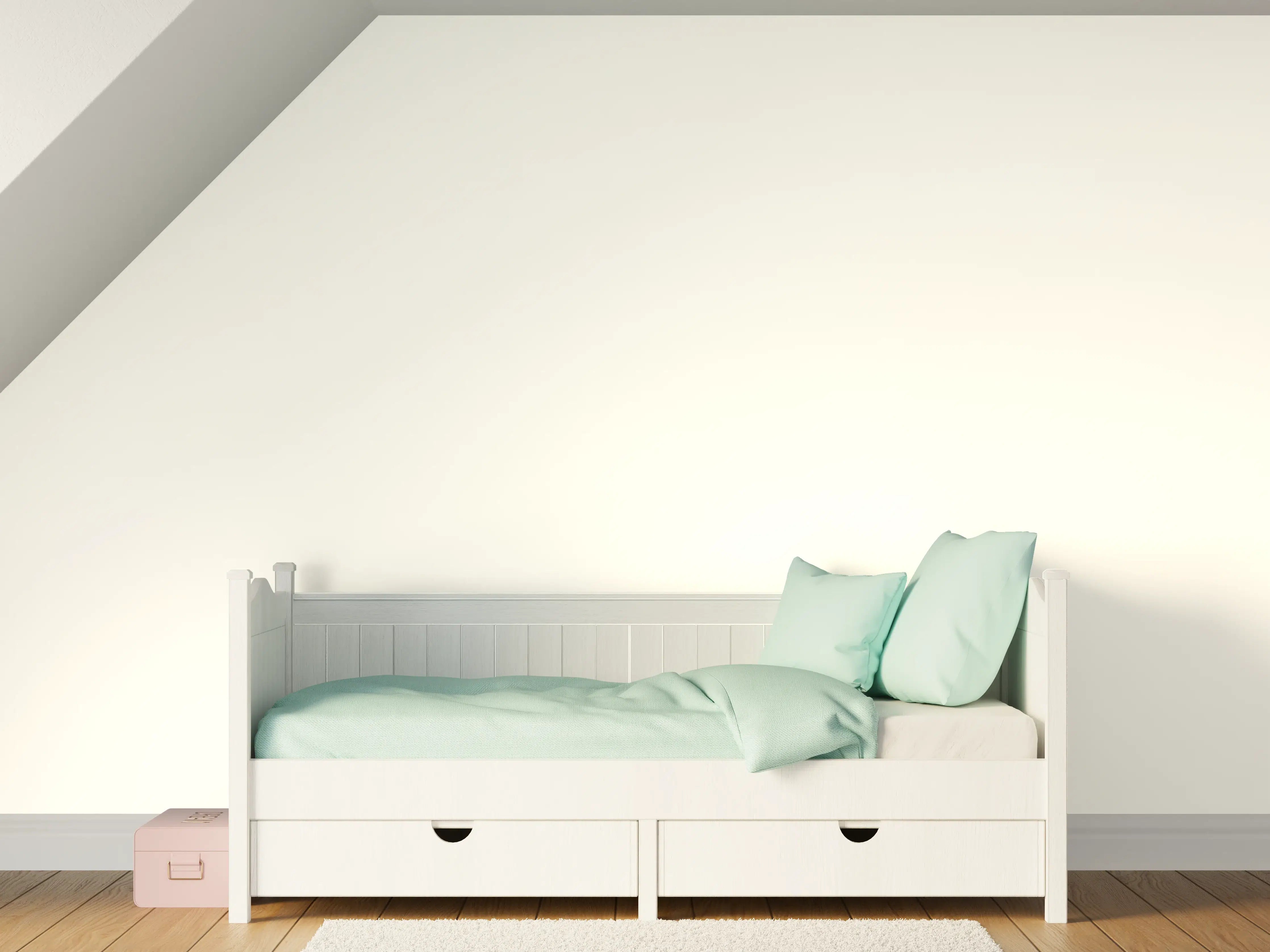 Kinderzimmer Wandgestaltung - RAL 9010 (Reinweiß)