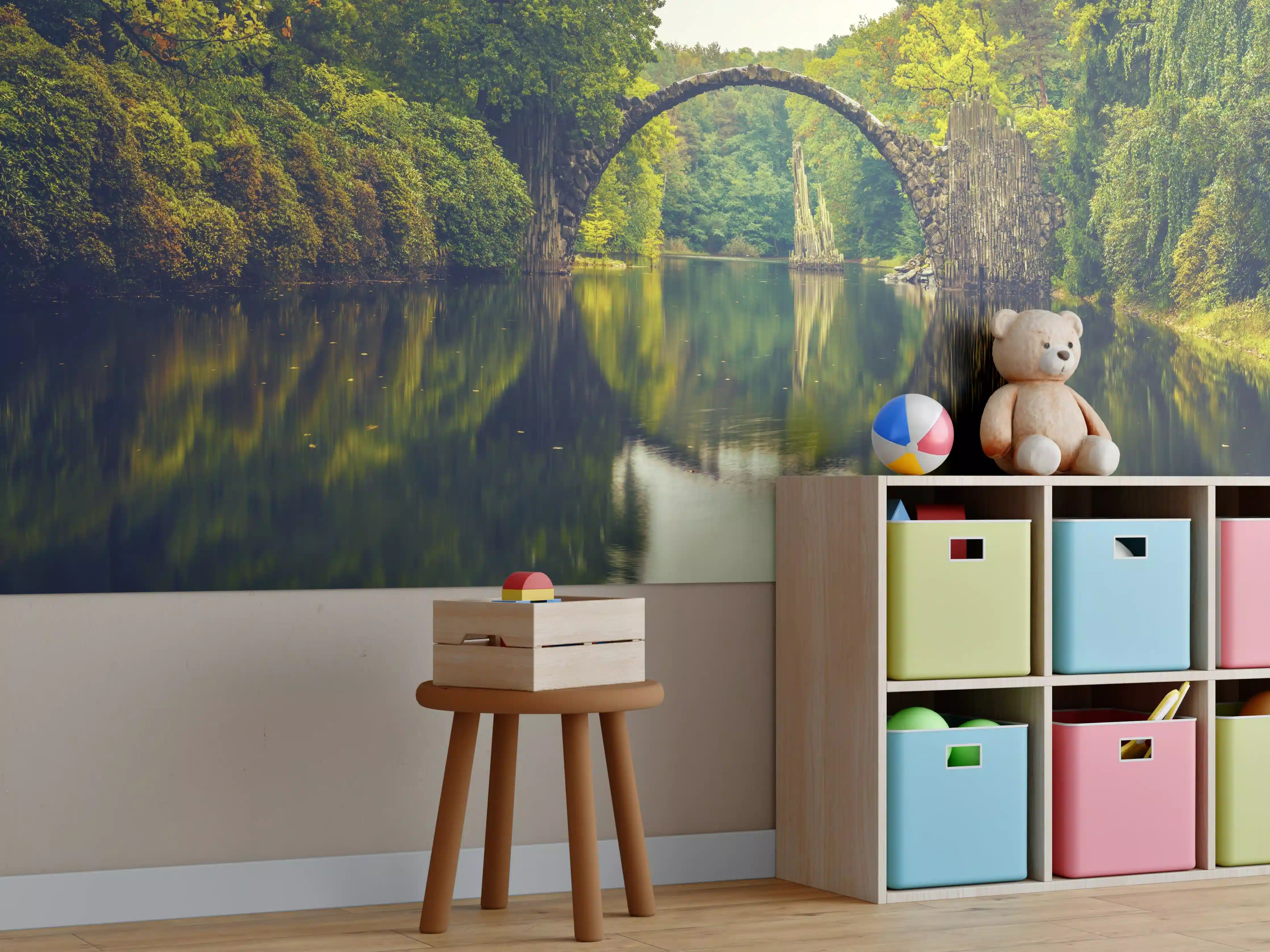Kinderzimmer Wandgestaltung - Rakotz bridge in Kromlau