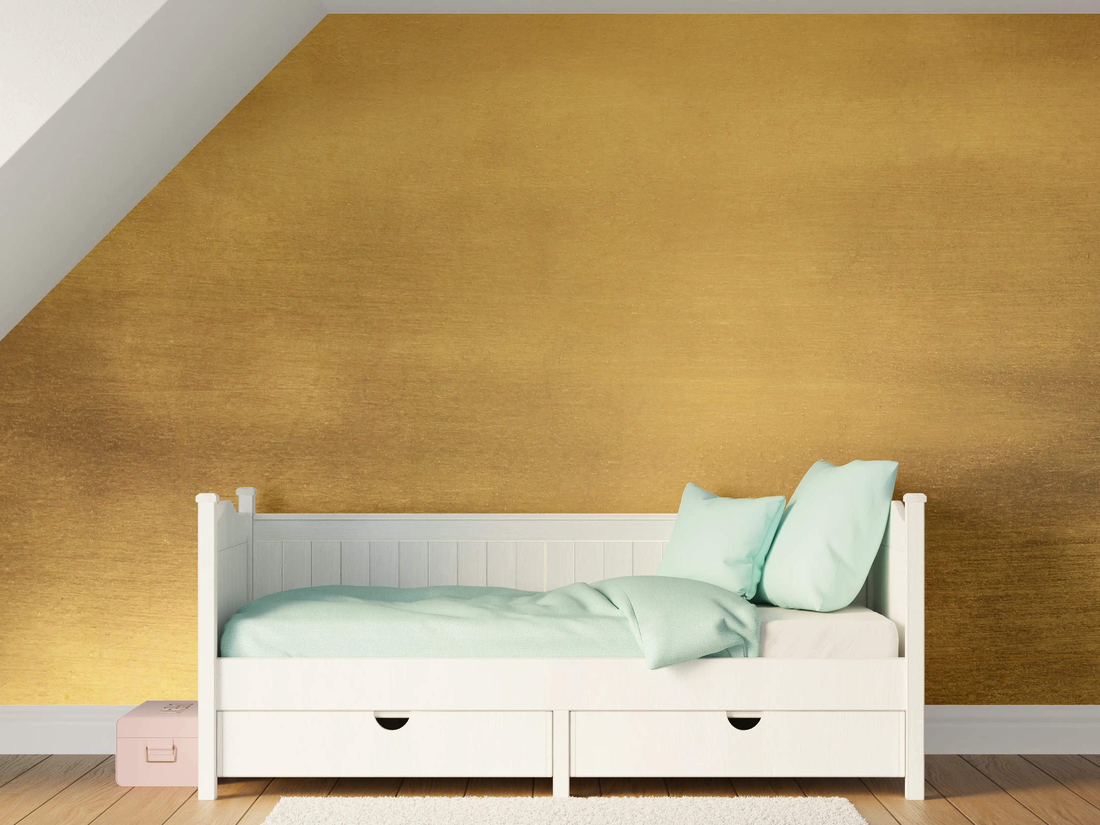 Kinderzimmer Wandgestaltung - Raues Gold