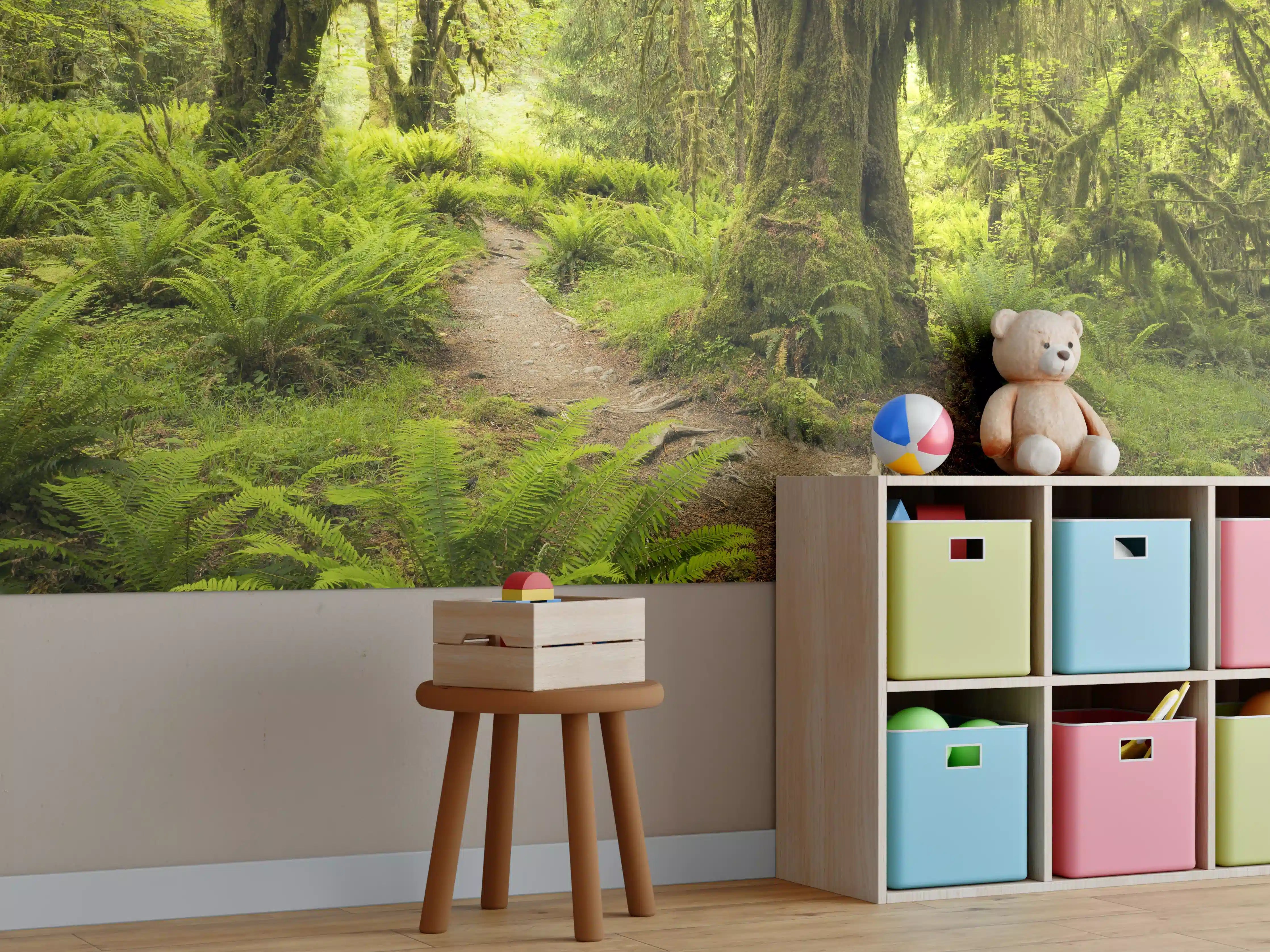 Kinderzimmer Wandgestaltung - Regenwald in Amerika