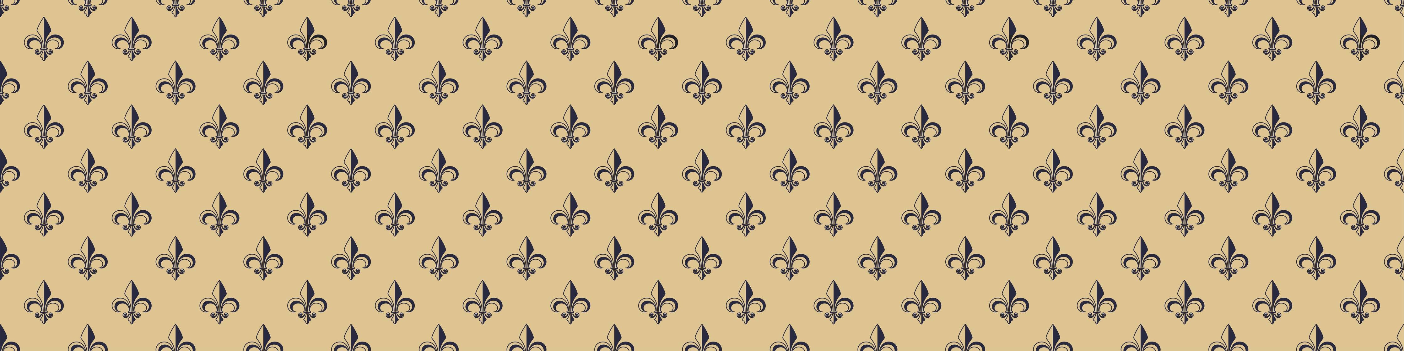 Kinderzimmer Wandgestaltung-Retro-Muster Gold Braun