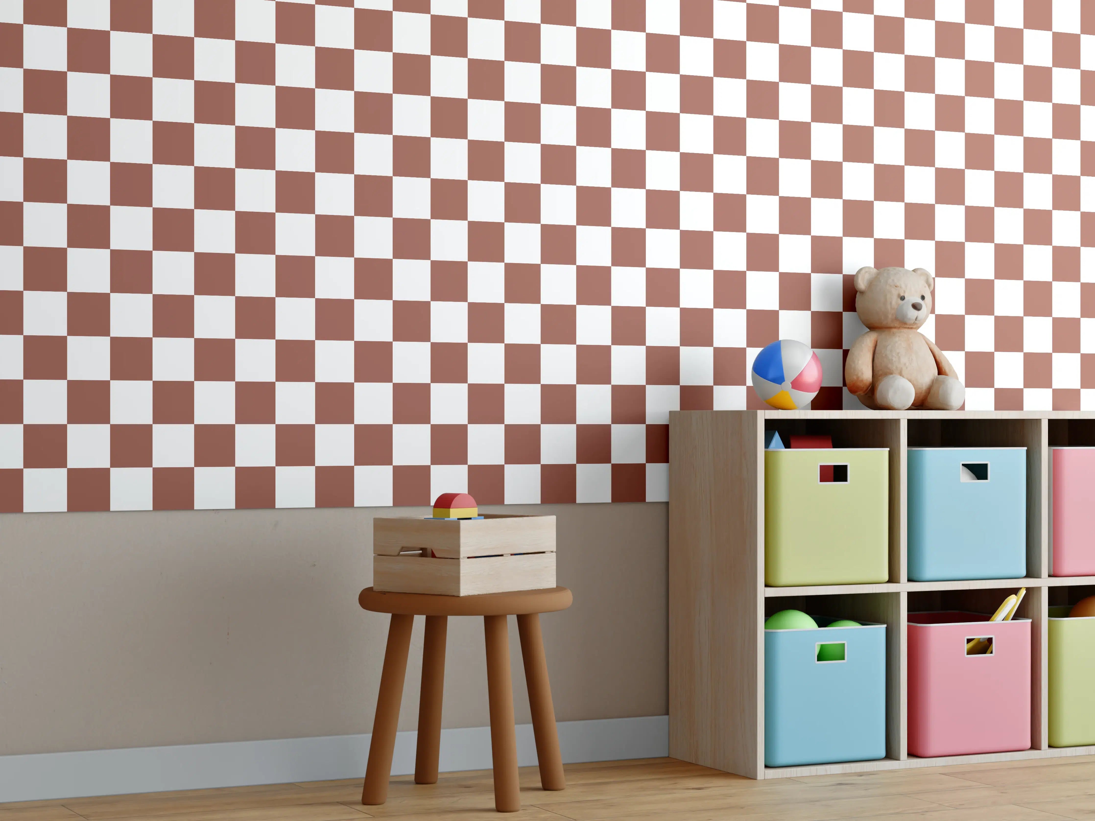Kinderzimmer Wandgestaltung - Retro-Ruggine-Design
