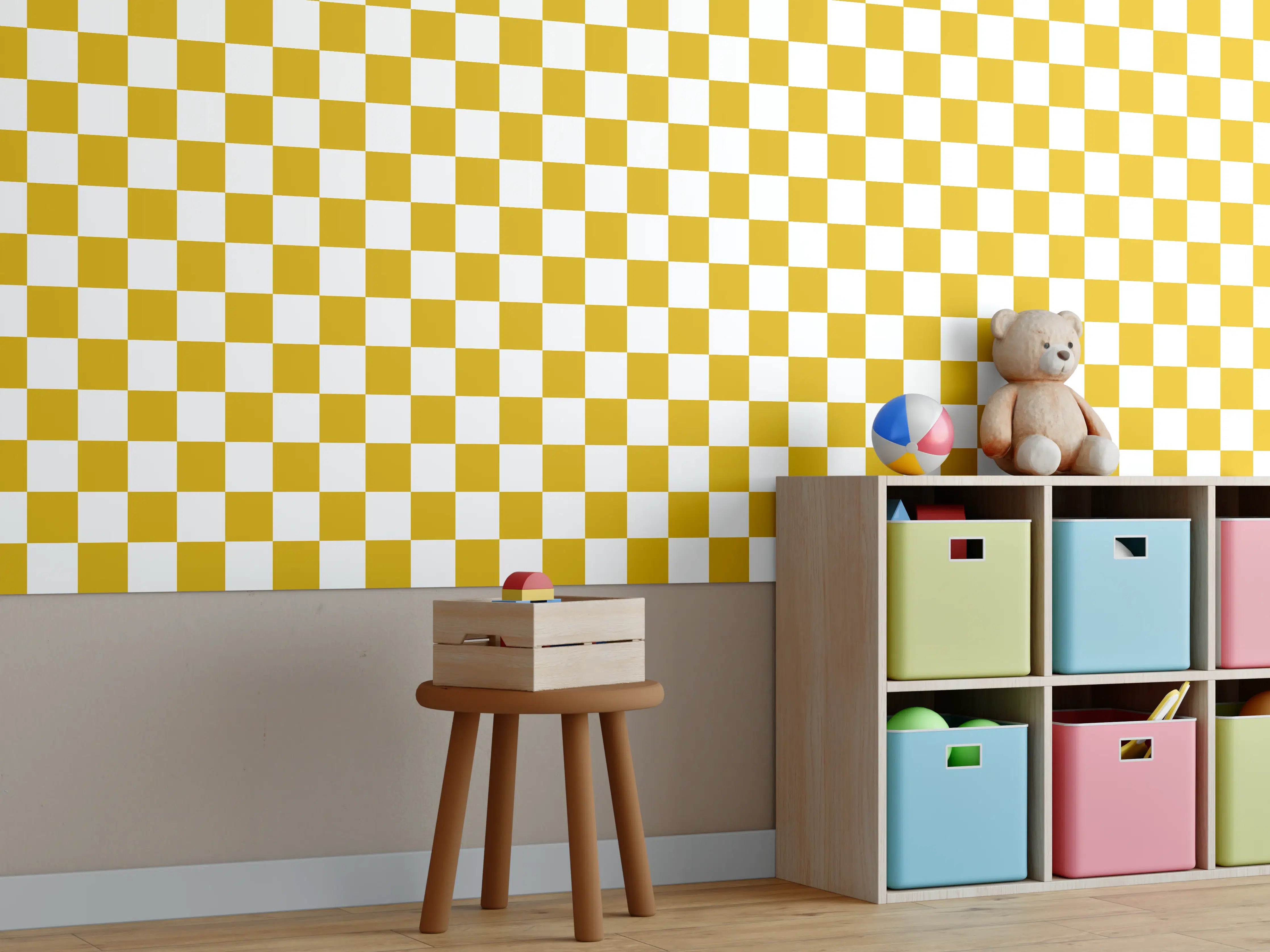 Kinderzimmer Wandgestaltung - Retro Senape-Design für stilvolles Zuhause