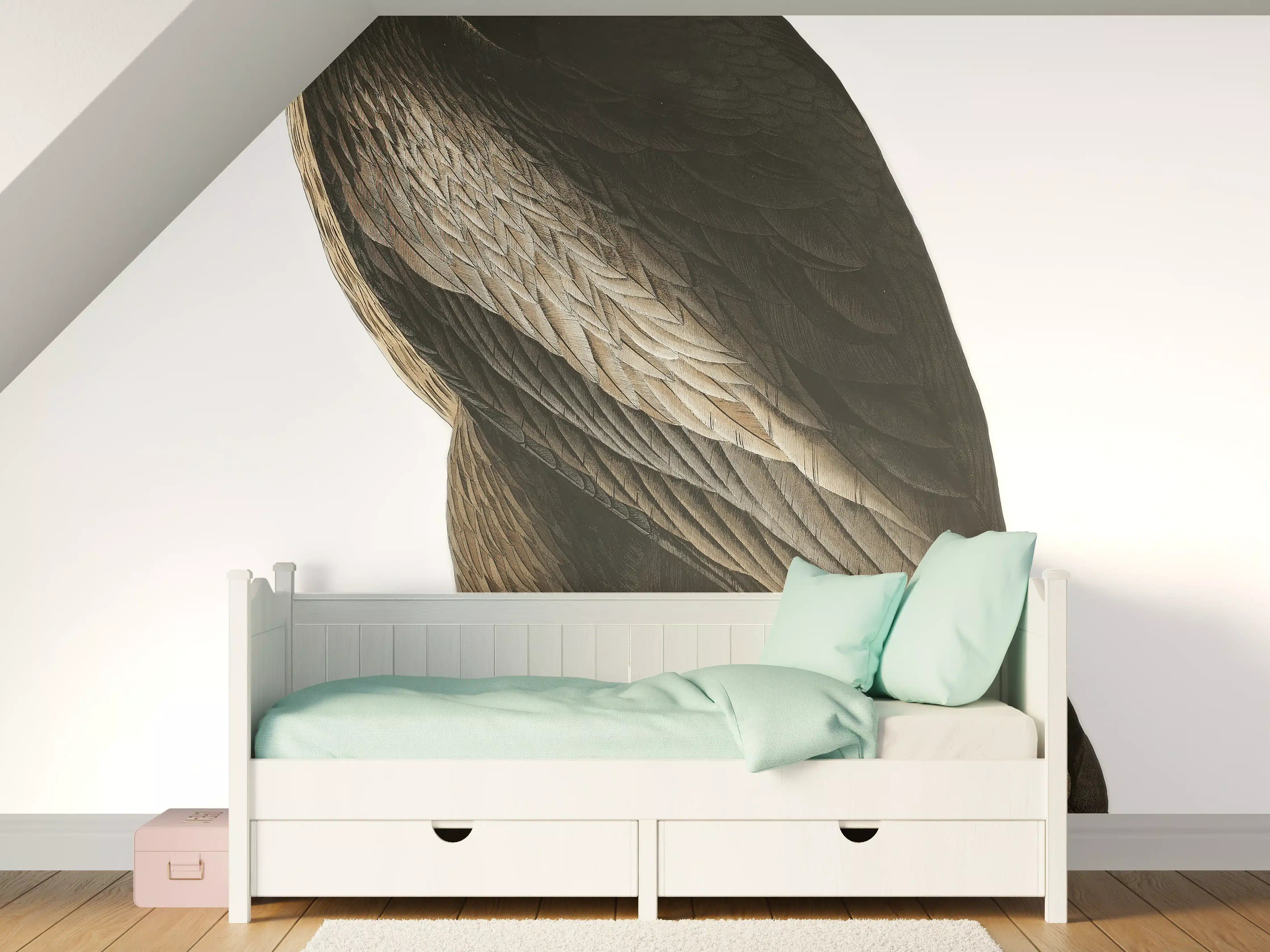 Kinderzimmer Wandgestaltung - Riesenseeadler Portrait - John James Audubon