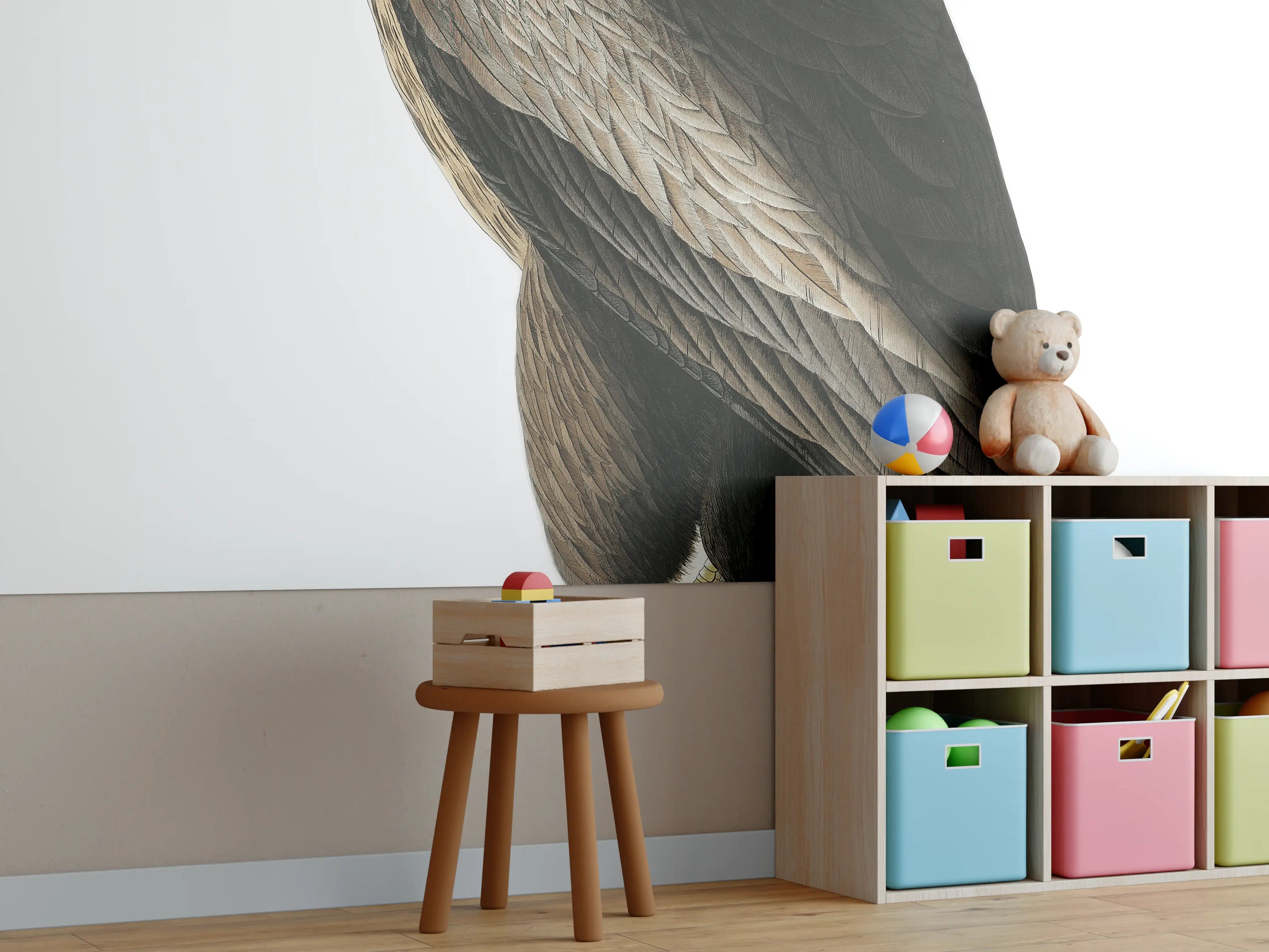 Kinderzimmer Wandgestaltung - Riesenseeadler Portrait - John James Audubon