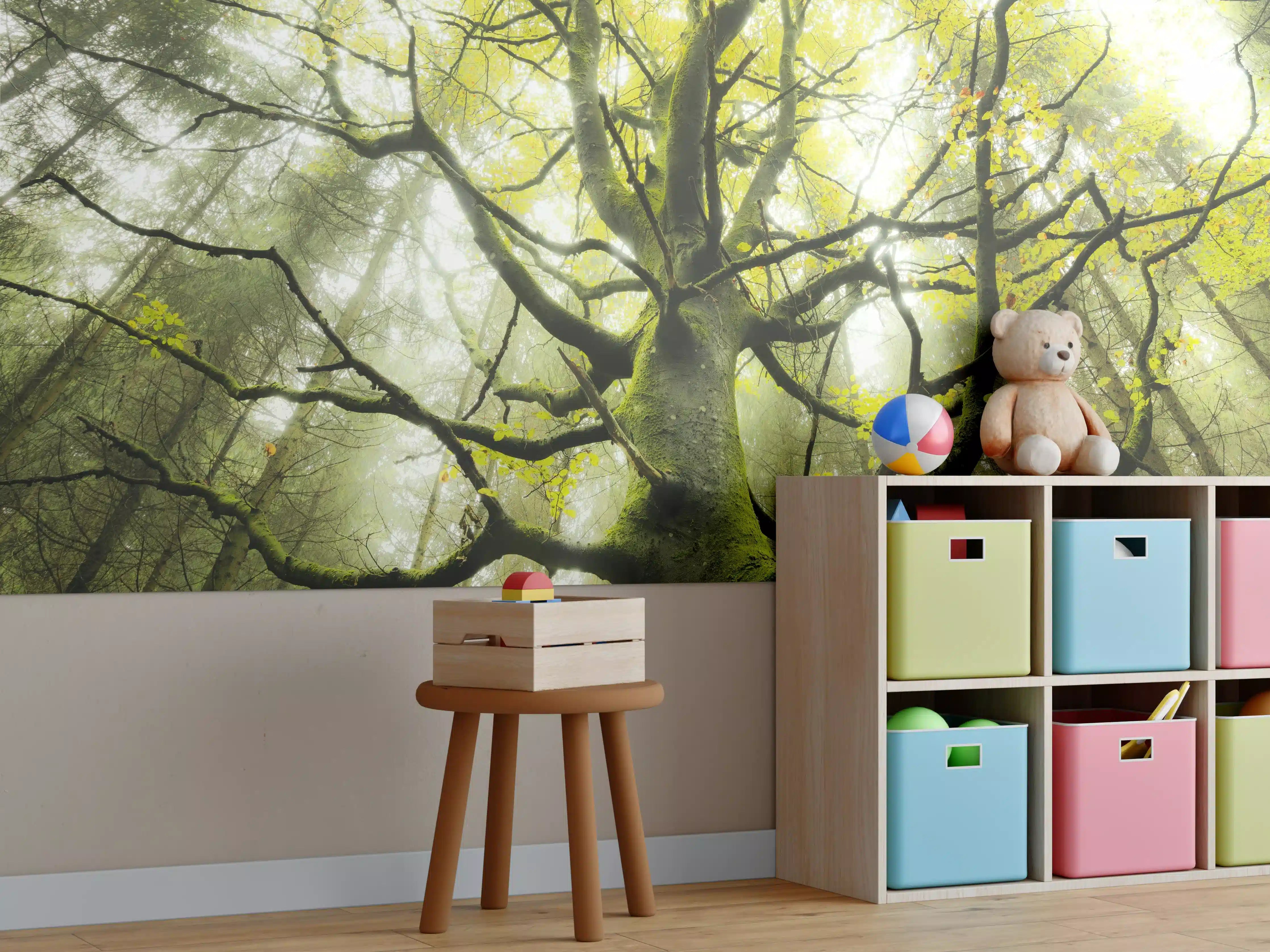 Kinderzimmer Wandgestaltung - Riesiger Baum in Bayern