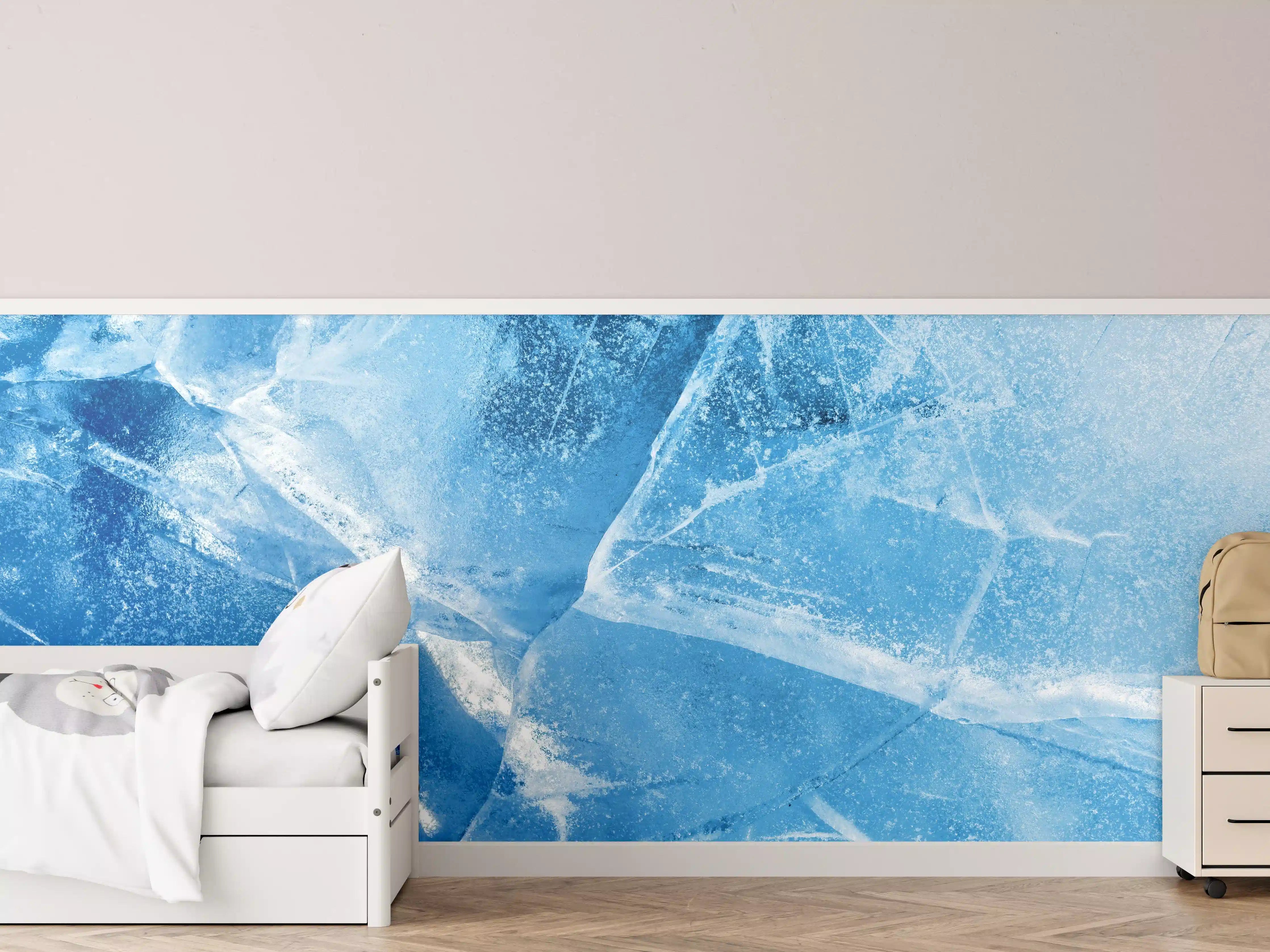 Kinderzimmer Wandgestaltung - Rissiger Eisblock