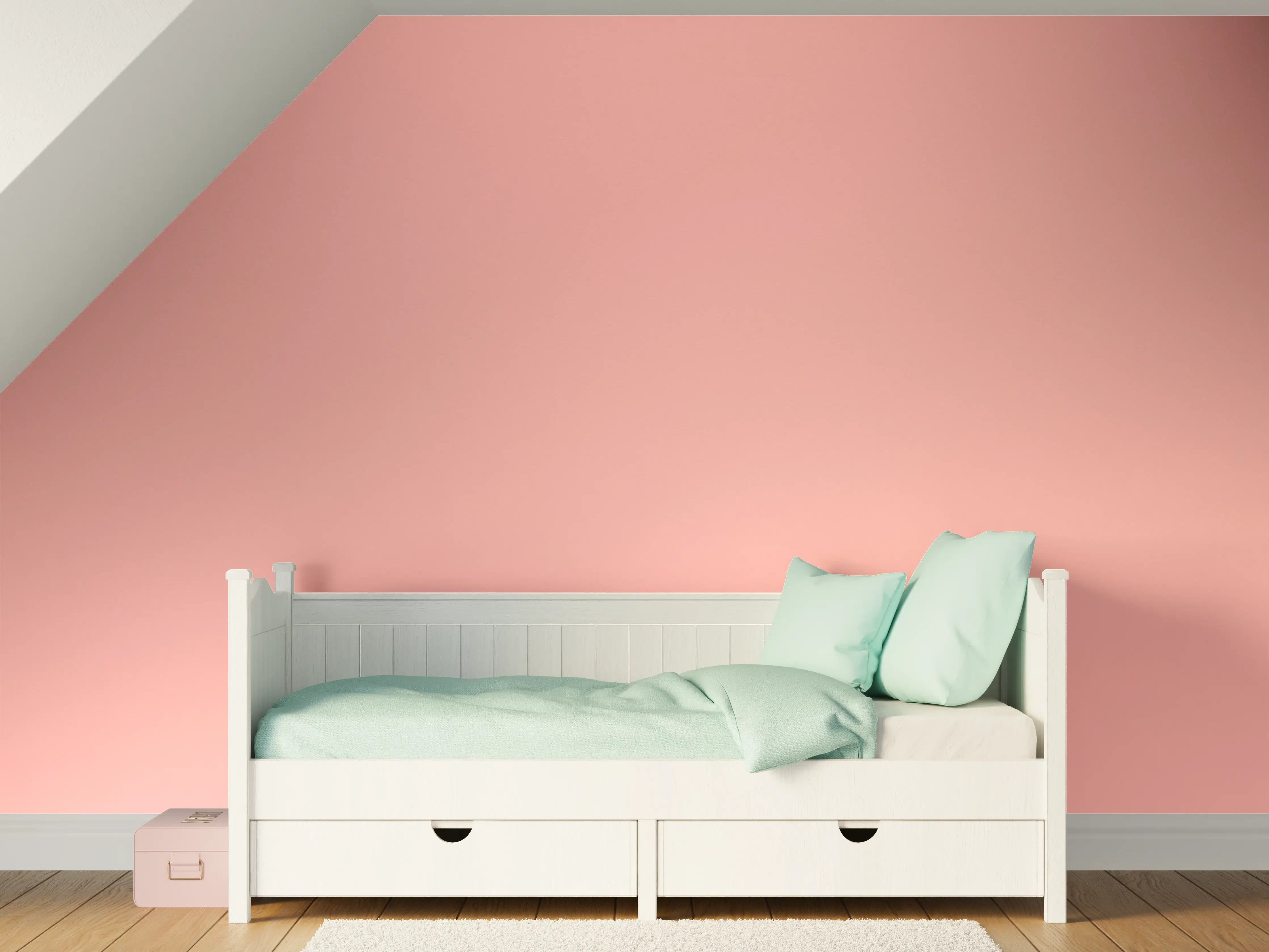 Kinderzimmer Wandgestaltung - Rosa Oberfläche - Papiertextur