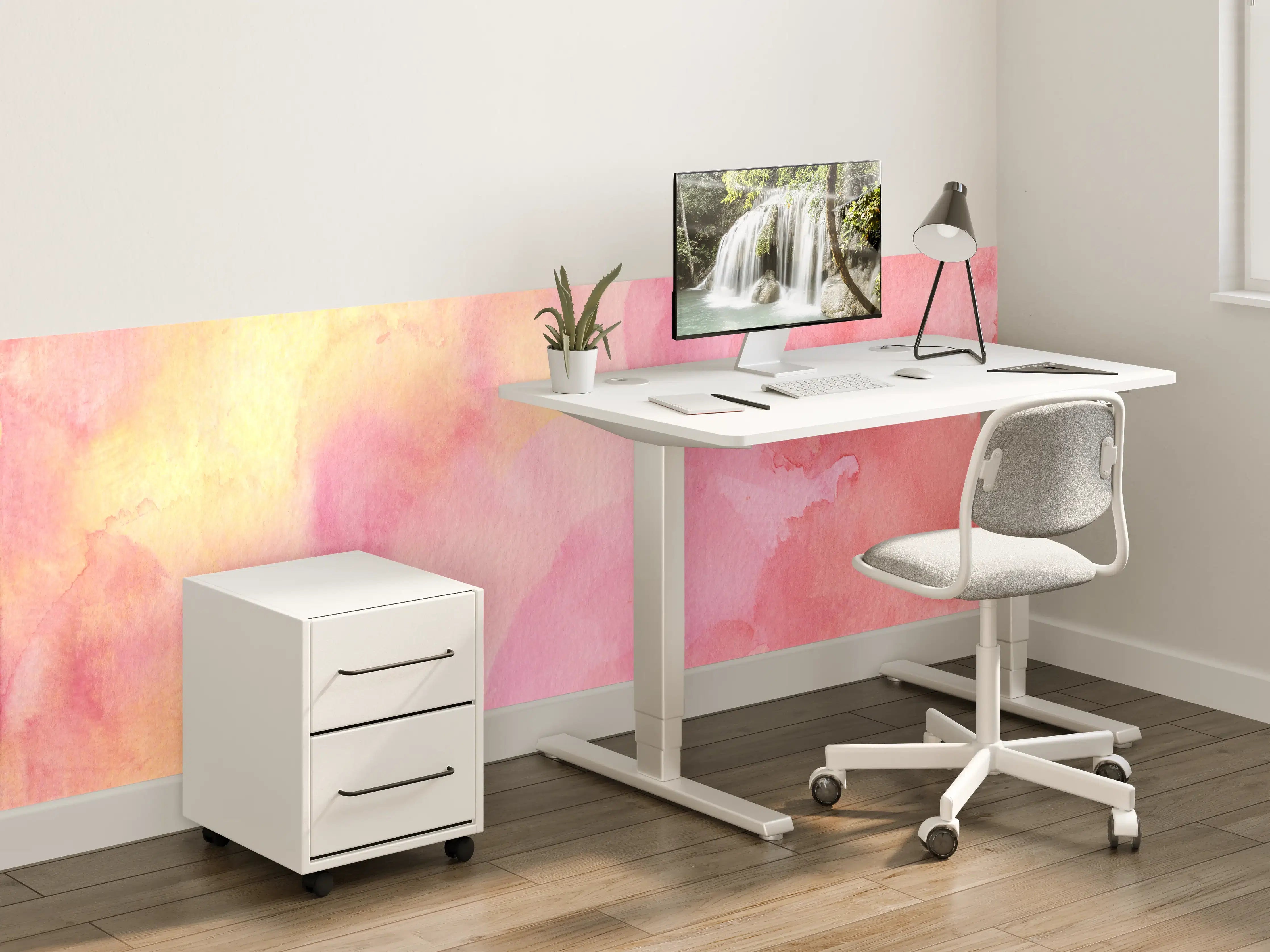 Kinderzimmer Wandgestaltung - Rosa Verwaschenes Farben-Design