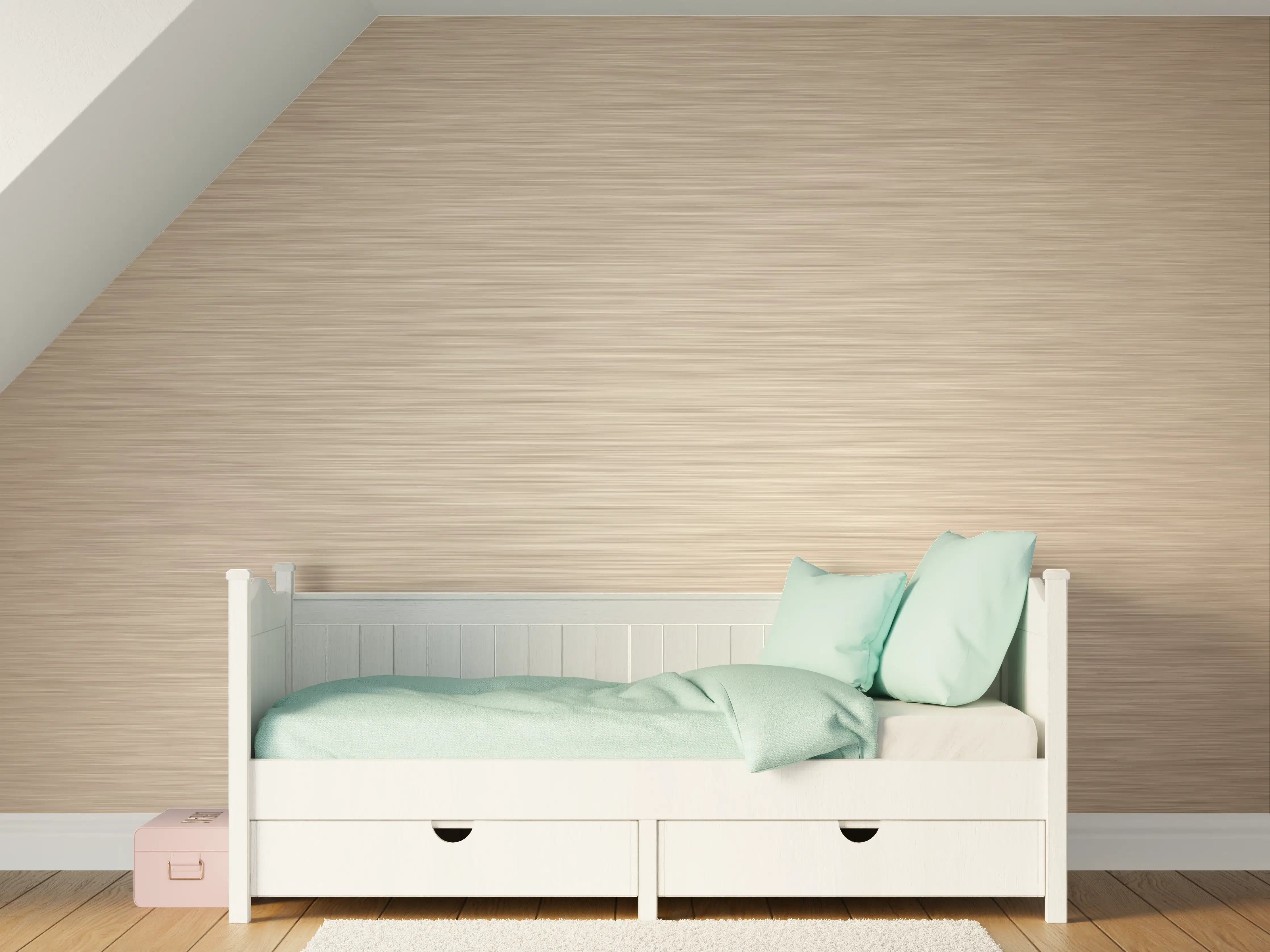 Kinderzimmer Wandgestaltung - Rose - ALU Prime - Metall Gebürstet