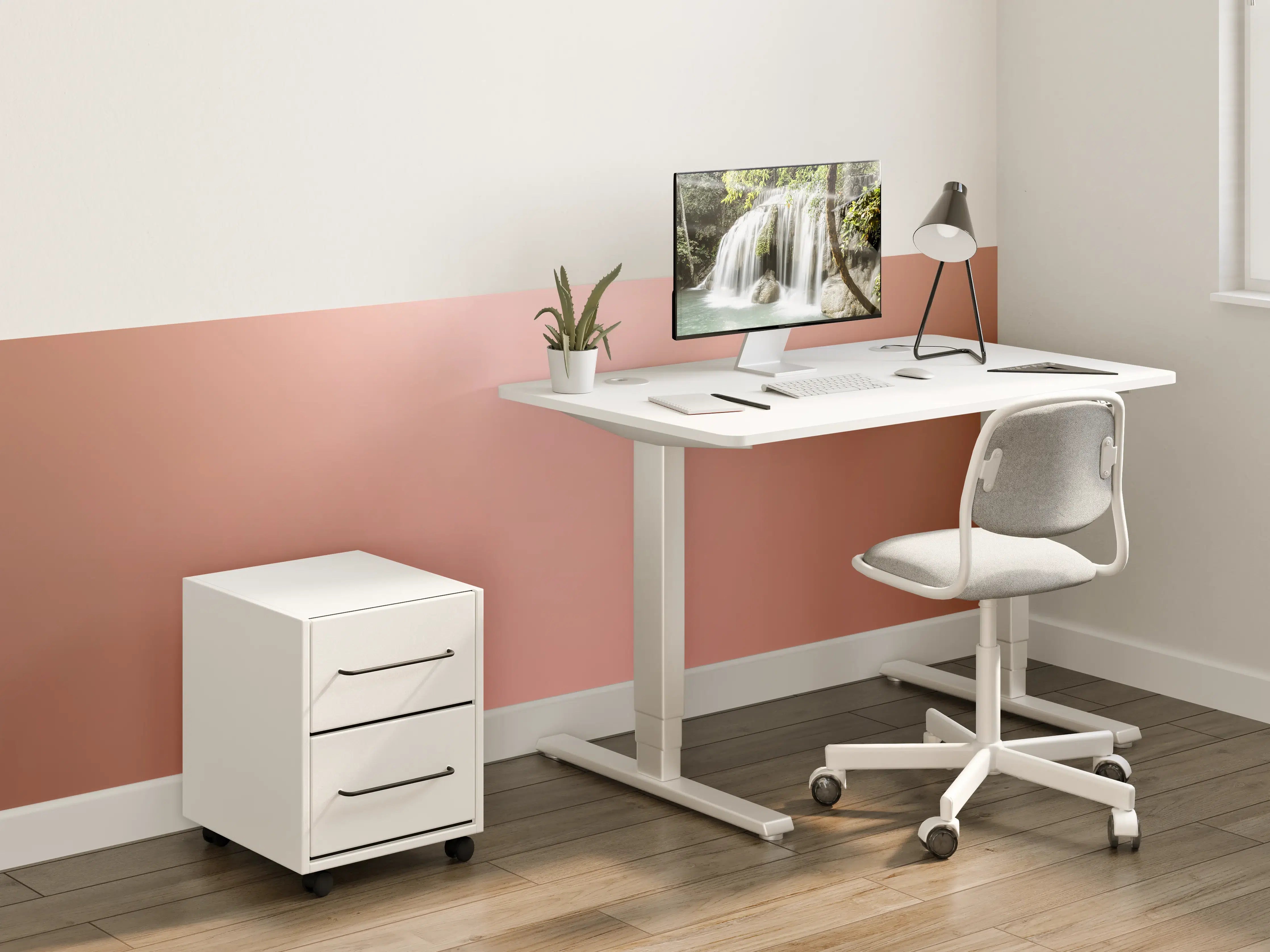 Kinderzimmer Wandgestaltung - Rosegold Farbverlauf Hintergrund