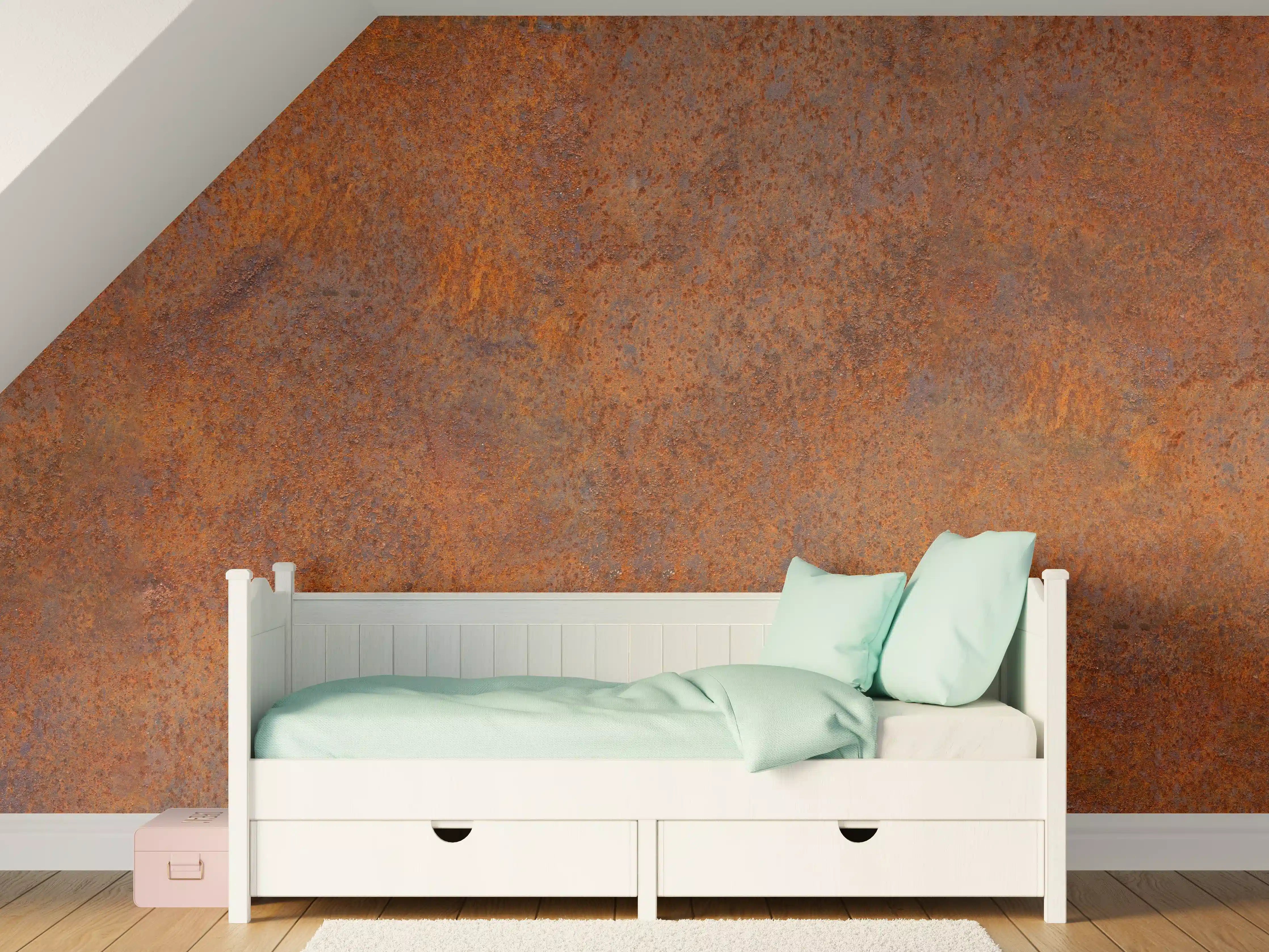 Kinderzimmer Wandgestaltung - Rostiges Metall