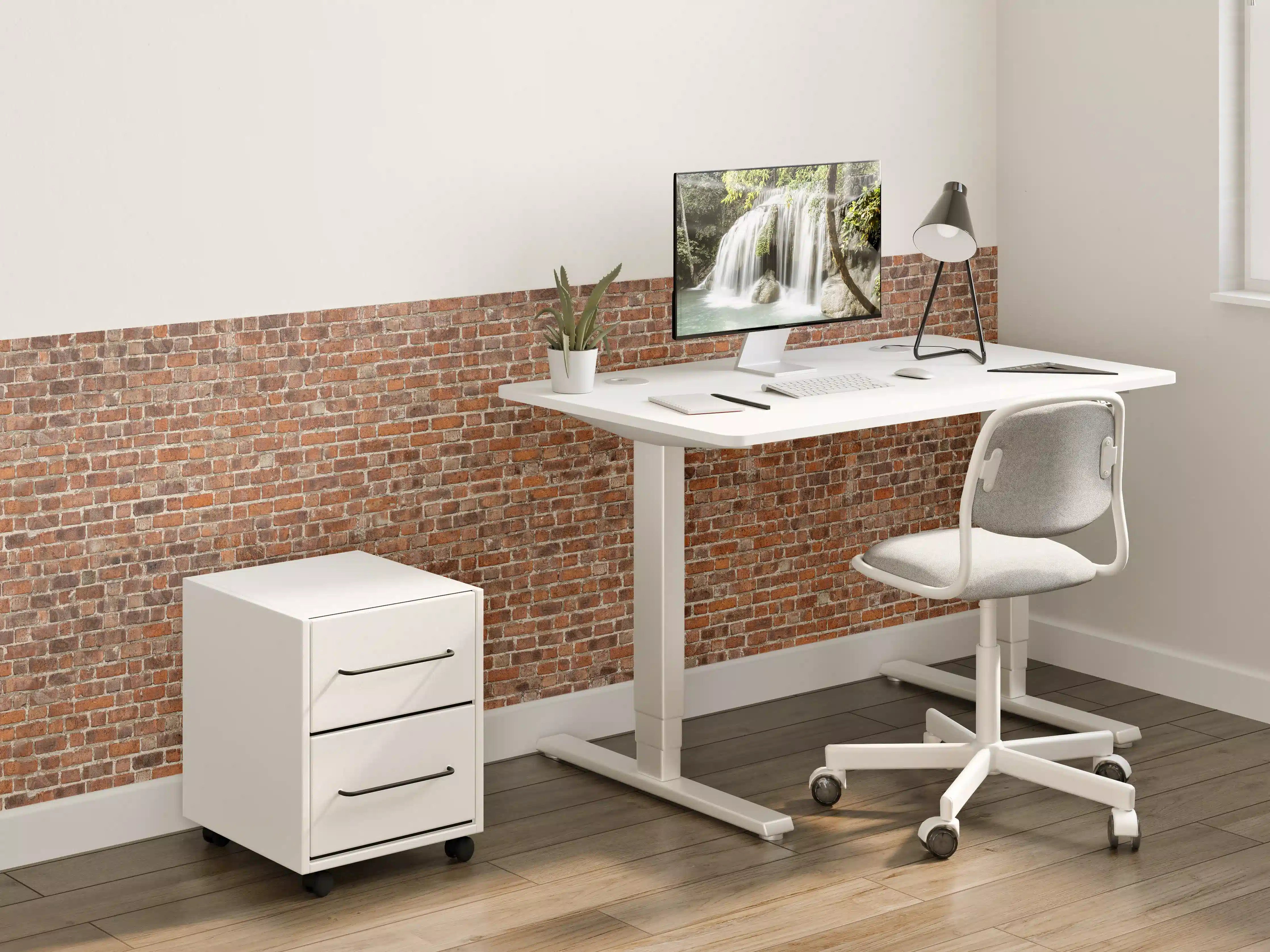 Kinderzimmer Wandgestaltung - Rote Vintage Ziegel Mauerwerk