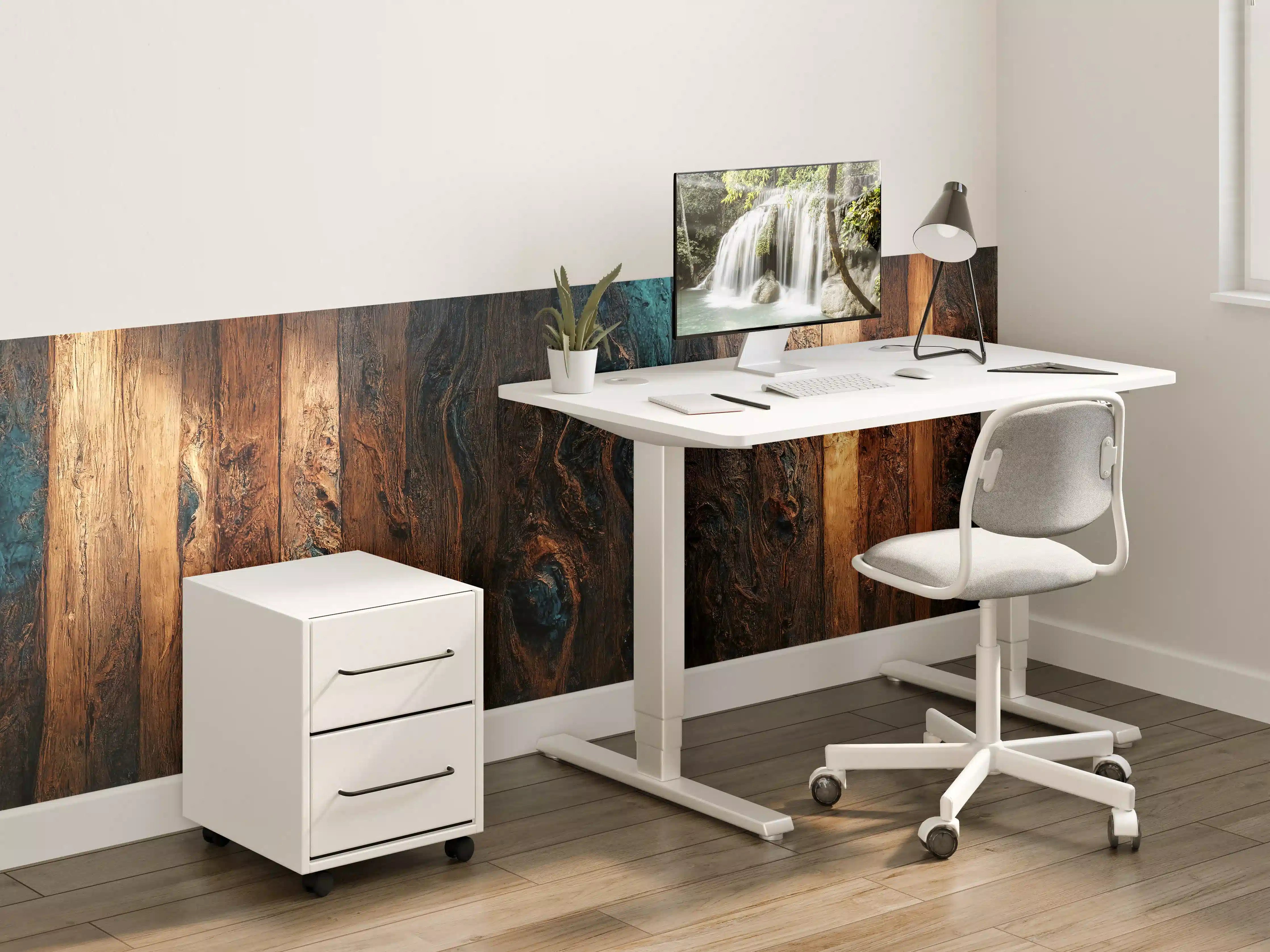 Kinderzimmer Wandgestaltung - Rustikale Holzoptik mit dunklen Akzenten