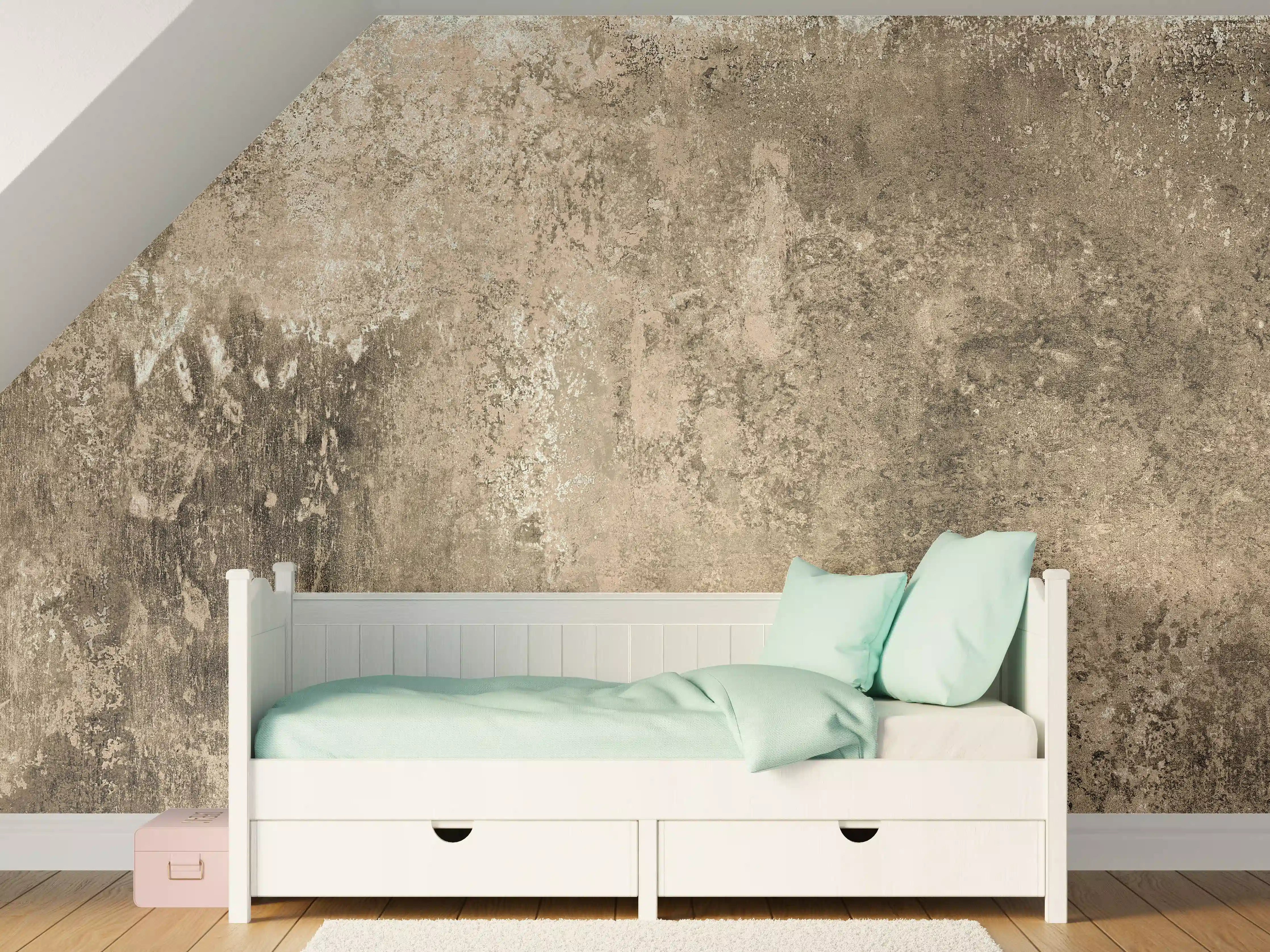 Kinderzimmer Wandgestaltung - Rustikale Marmor Textur - Naturstein