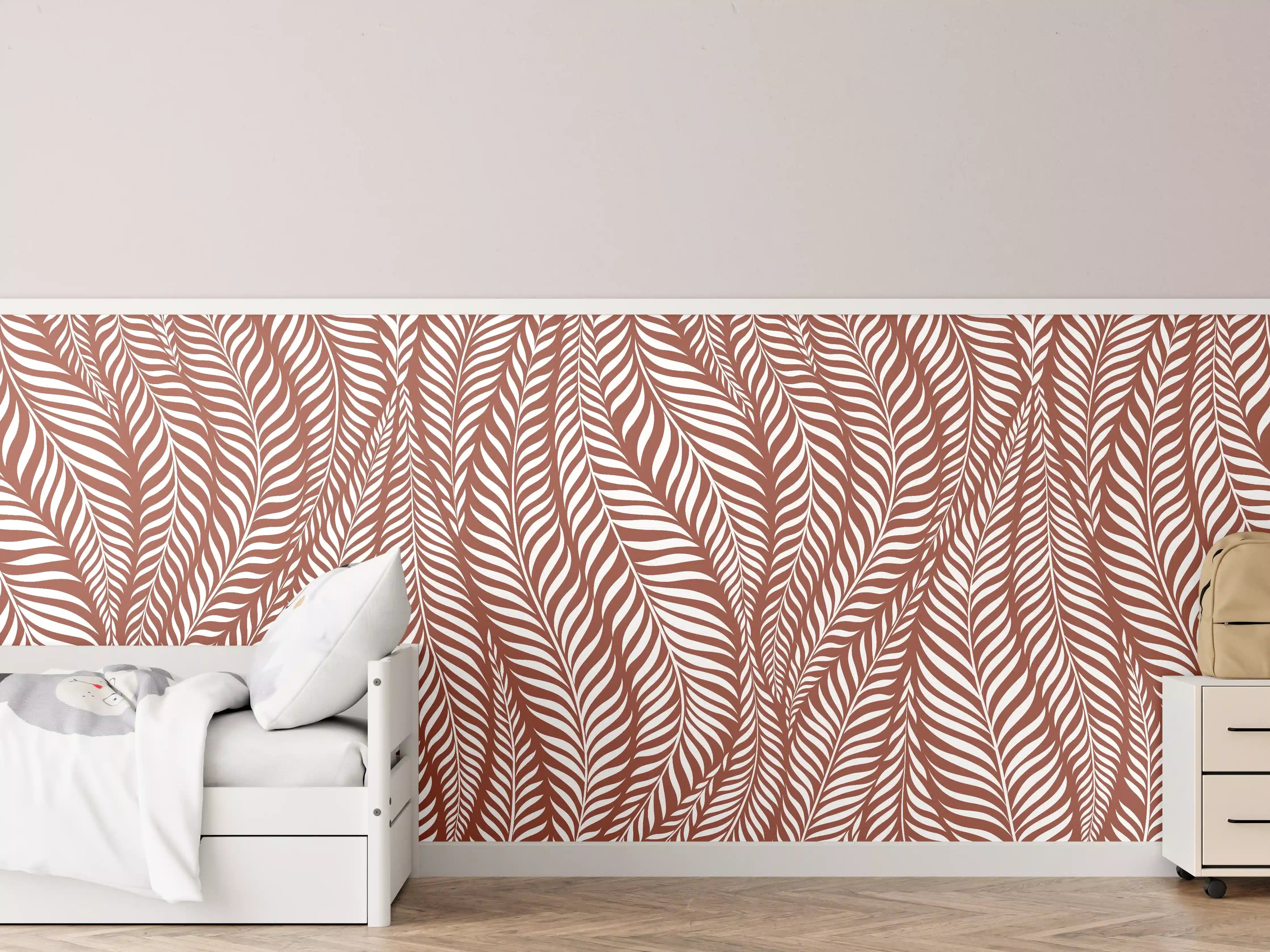 Kinderzimmer Wandgestaltung - Rustikale Rasenmuster