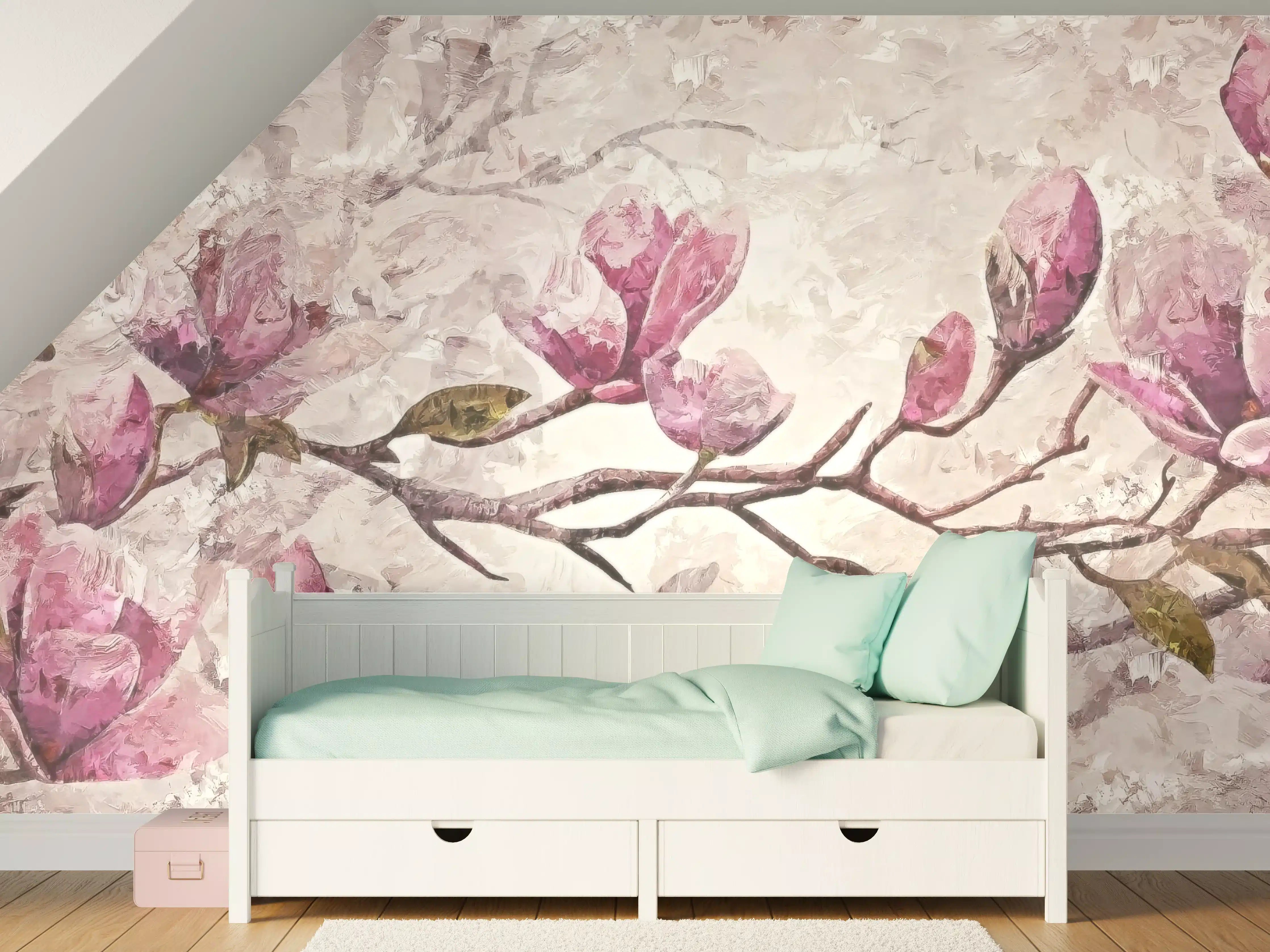 Kinderzimmer Wandgestaltung - Sakura Baum - Gemälde