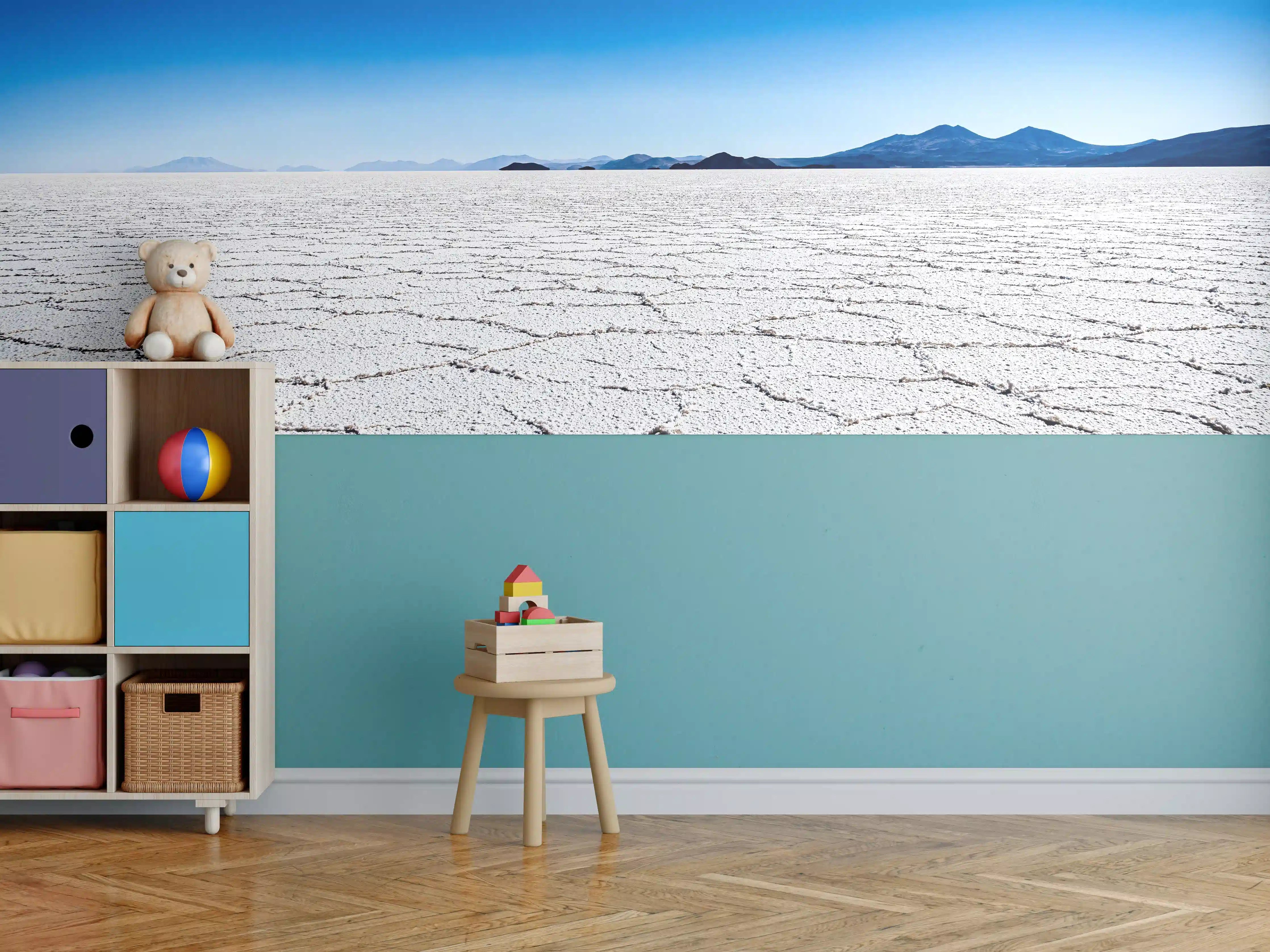 Kinderzimmer Wandgestaltung - Salar Uyuni Salz Wüste