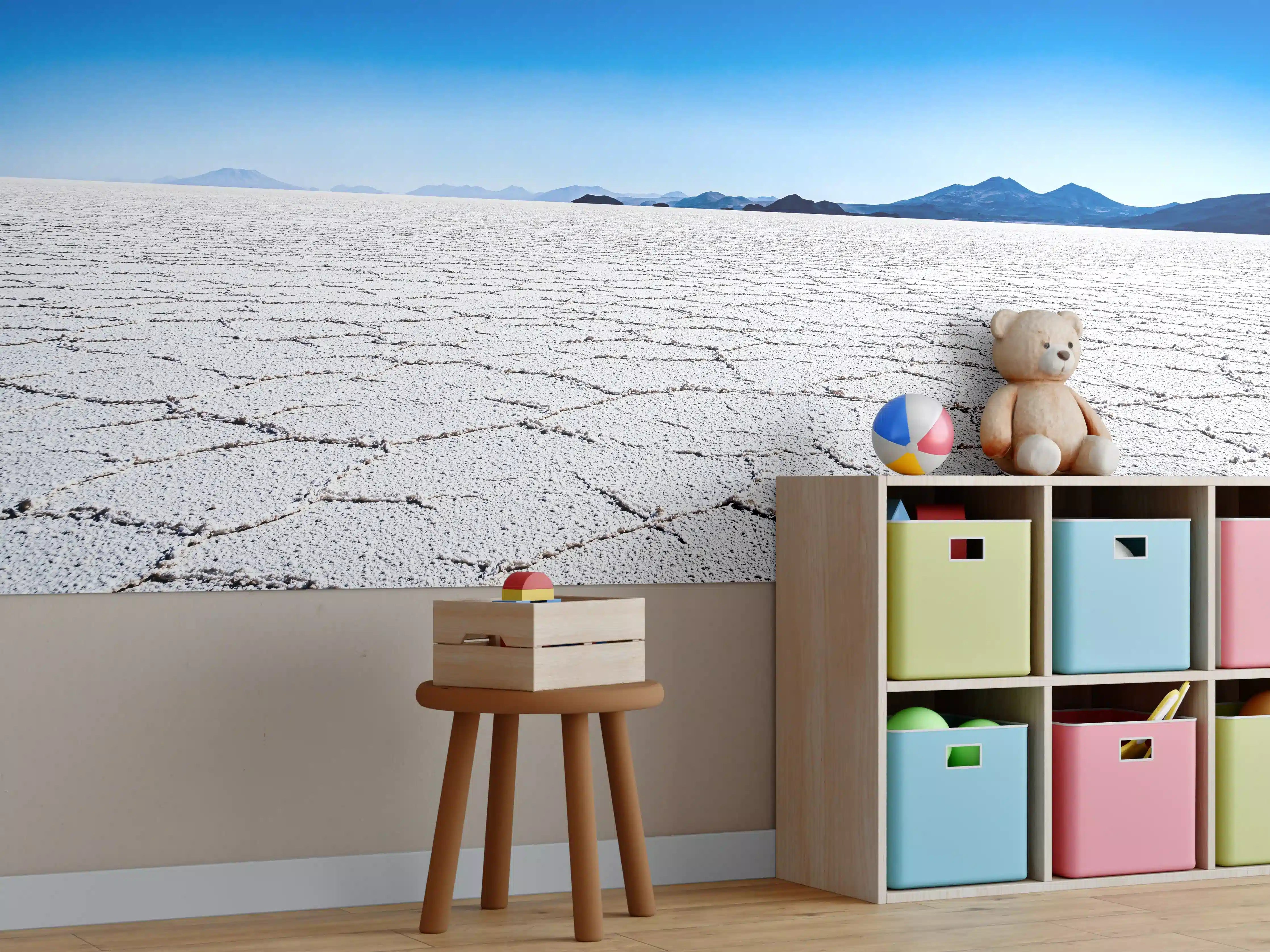 Kinderzimmer Wandgestaltung - Salar Uyuni Salz Wüste