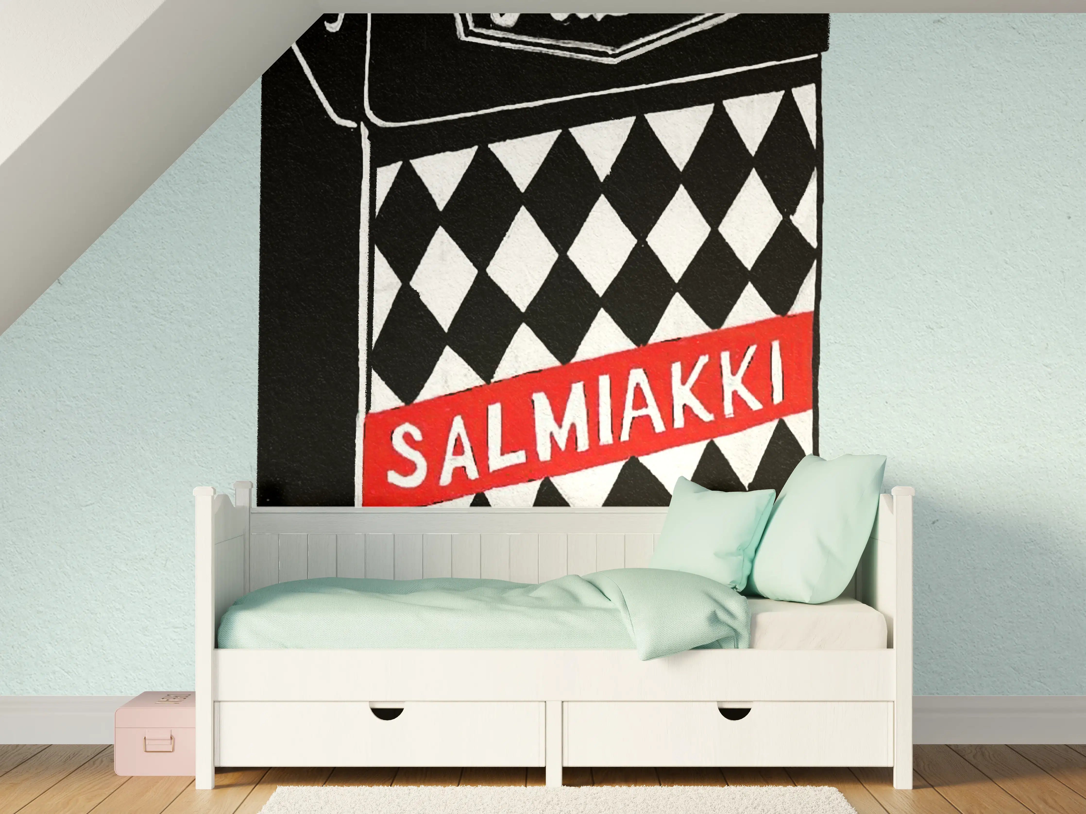 Kinderzimmer Wandgestaltung - Salmiakki Schachtel