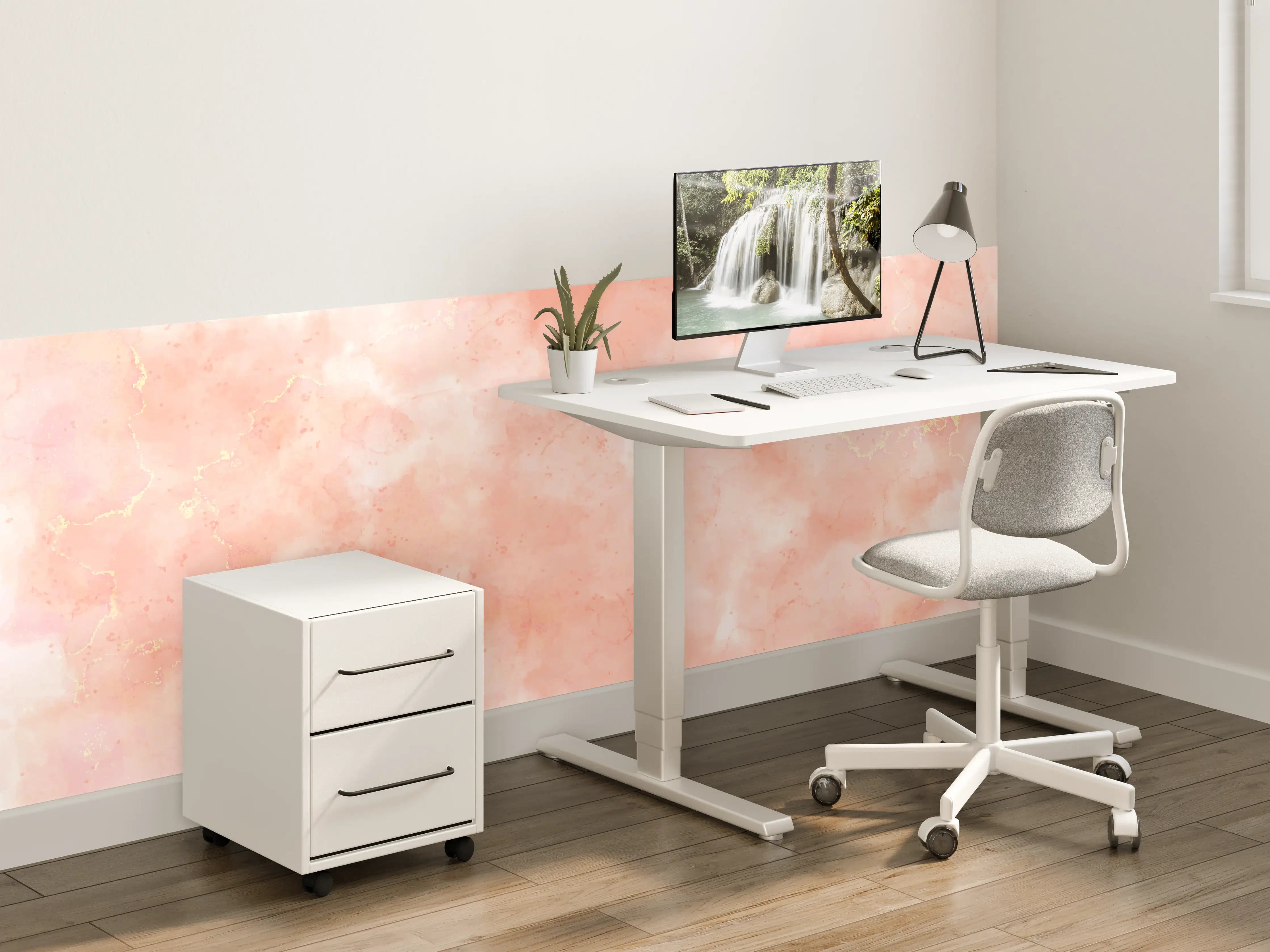 Kinderzimmer Wandgestaltung - Sanfte Pastellfarben Wandgestaltung