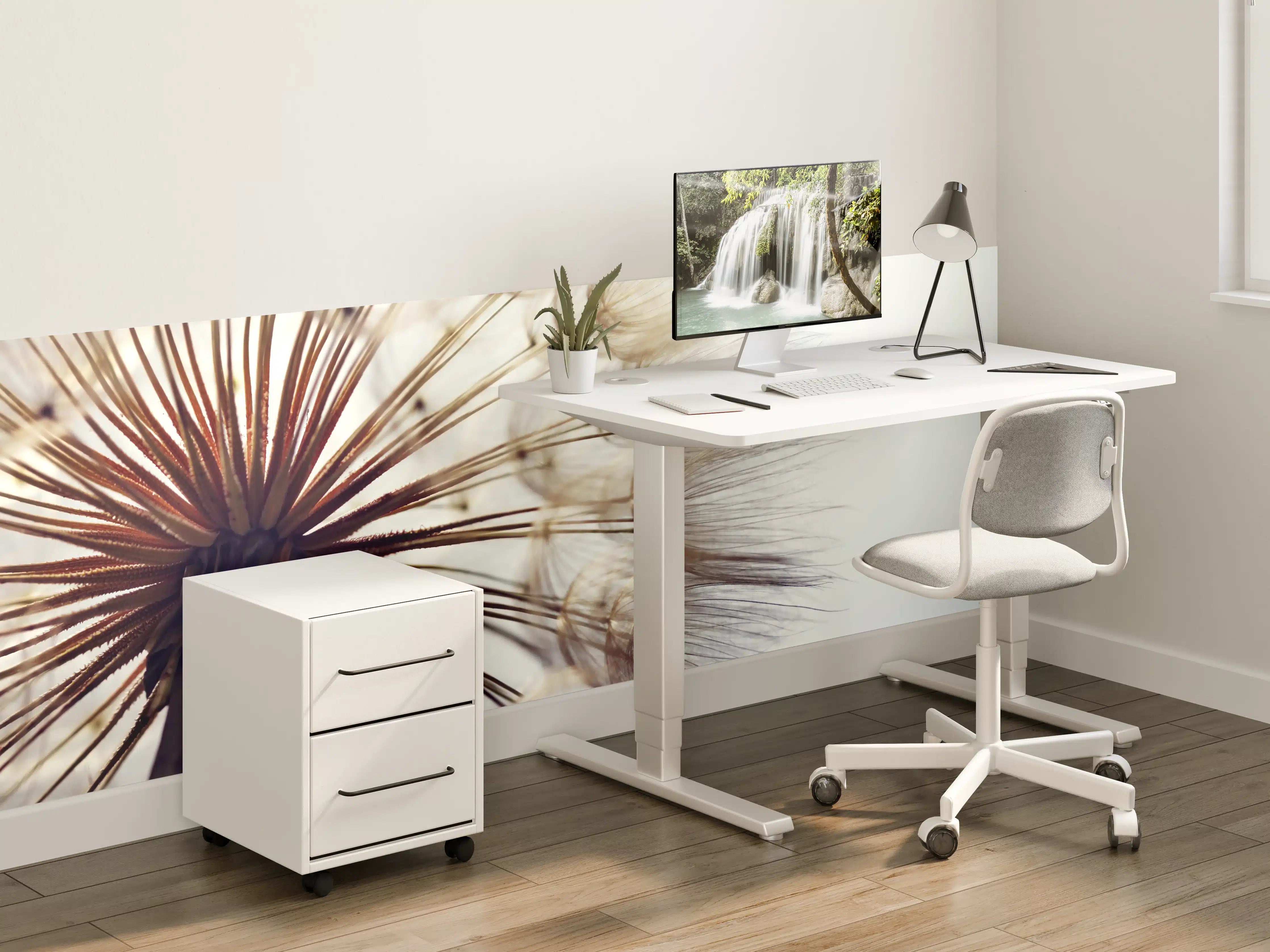 Kinderzimmer Wandgestaltung - Sanfte Pusteblumen in Nahaufnahme