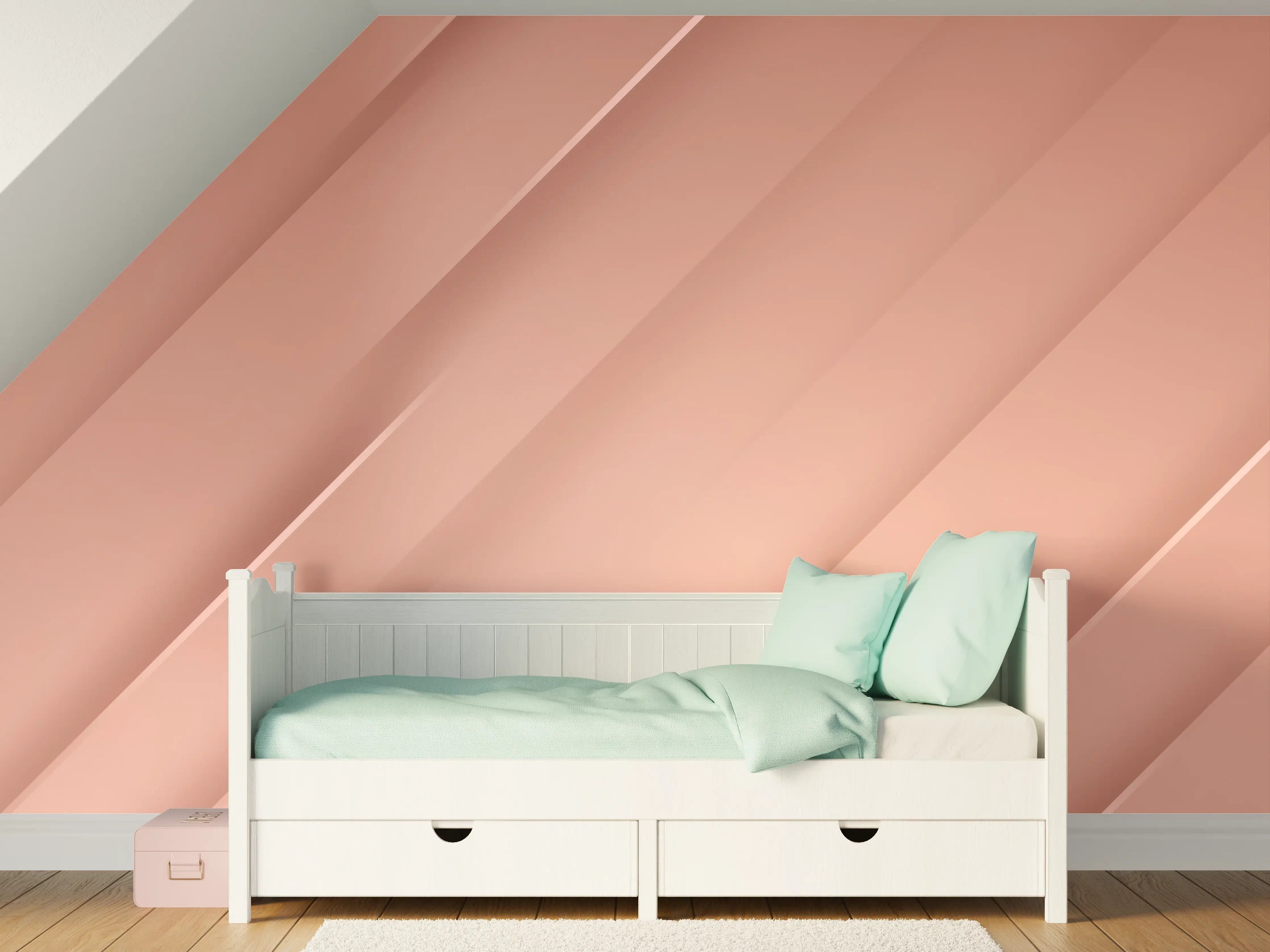 Kinderzimmer Wandgestaltung - Sanfte Rose Gold Textur