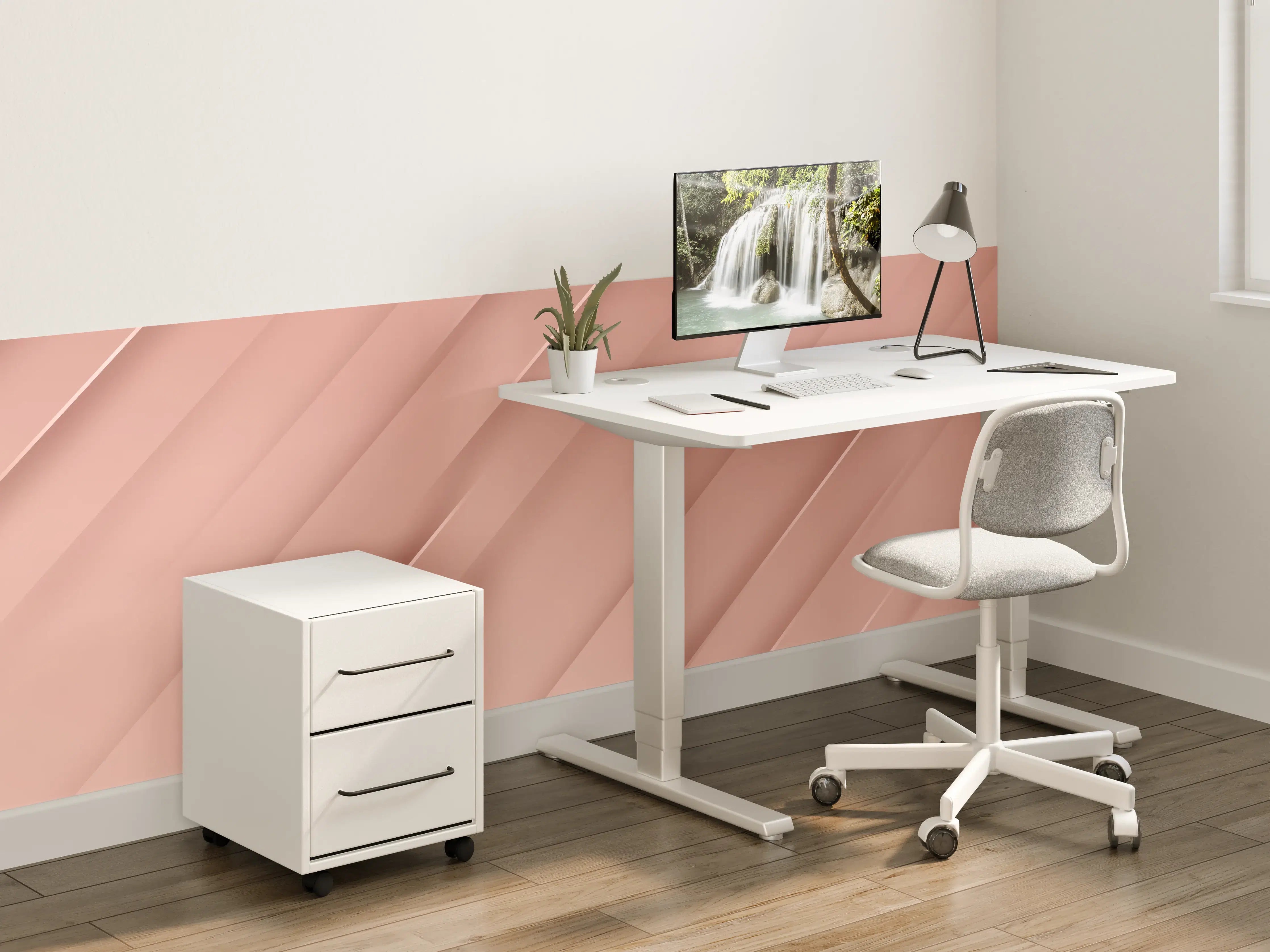 Kinderzimmer Wandgestaltung - Sanfte Rose Gold Textur
