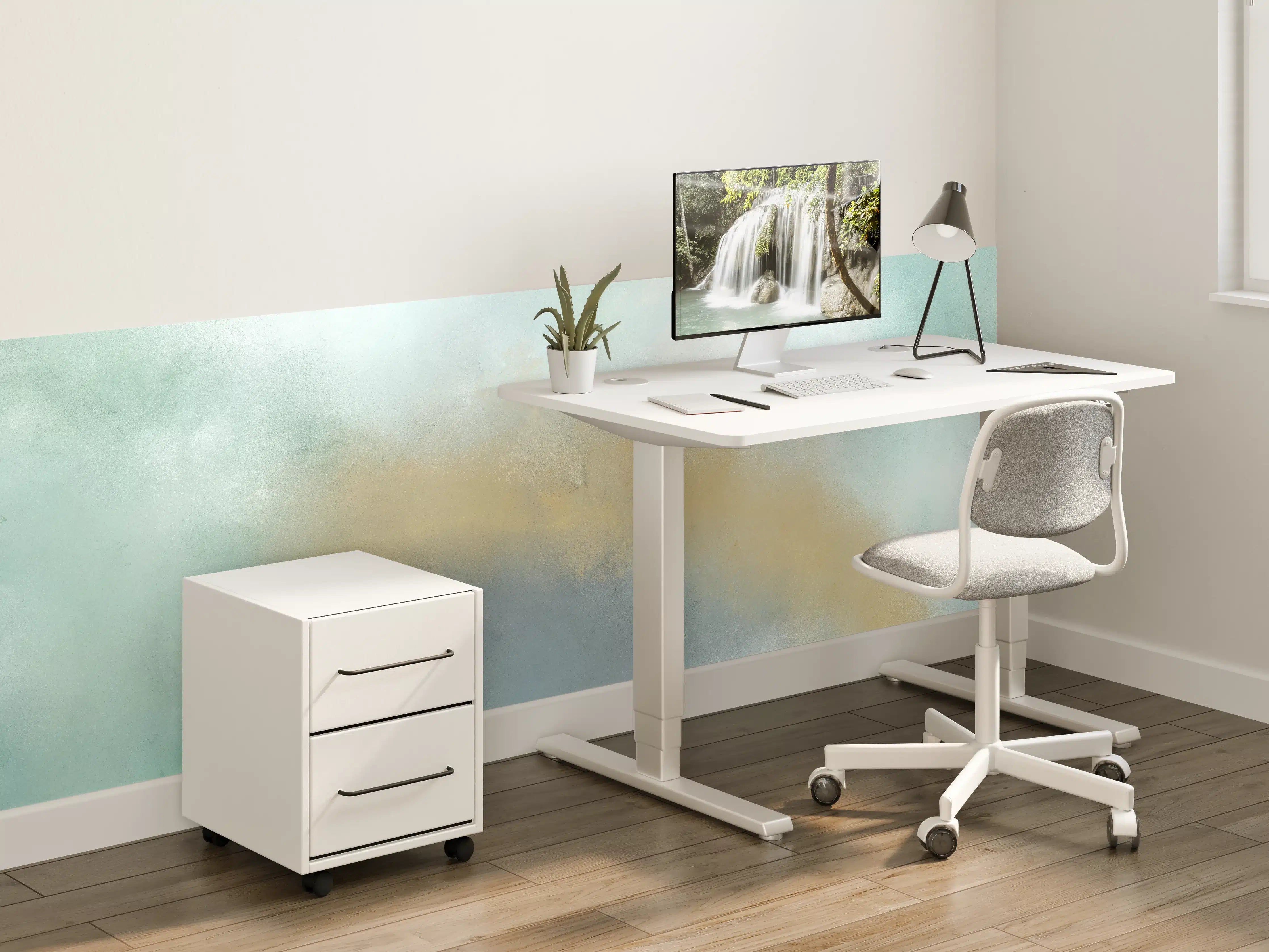 Kinderzimmer Wandgestaltung - Sanfte Wasserfarben im Aquarellstil