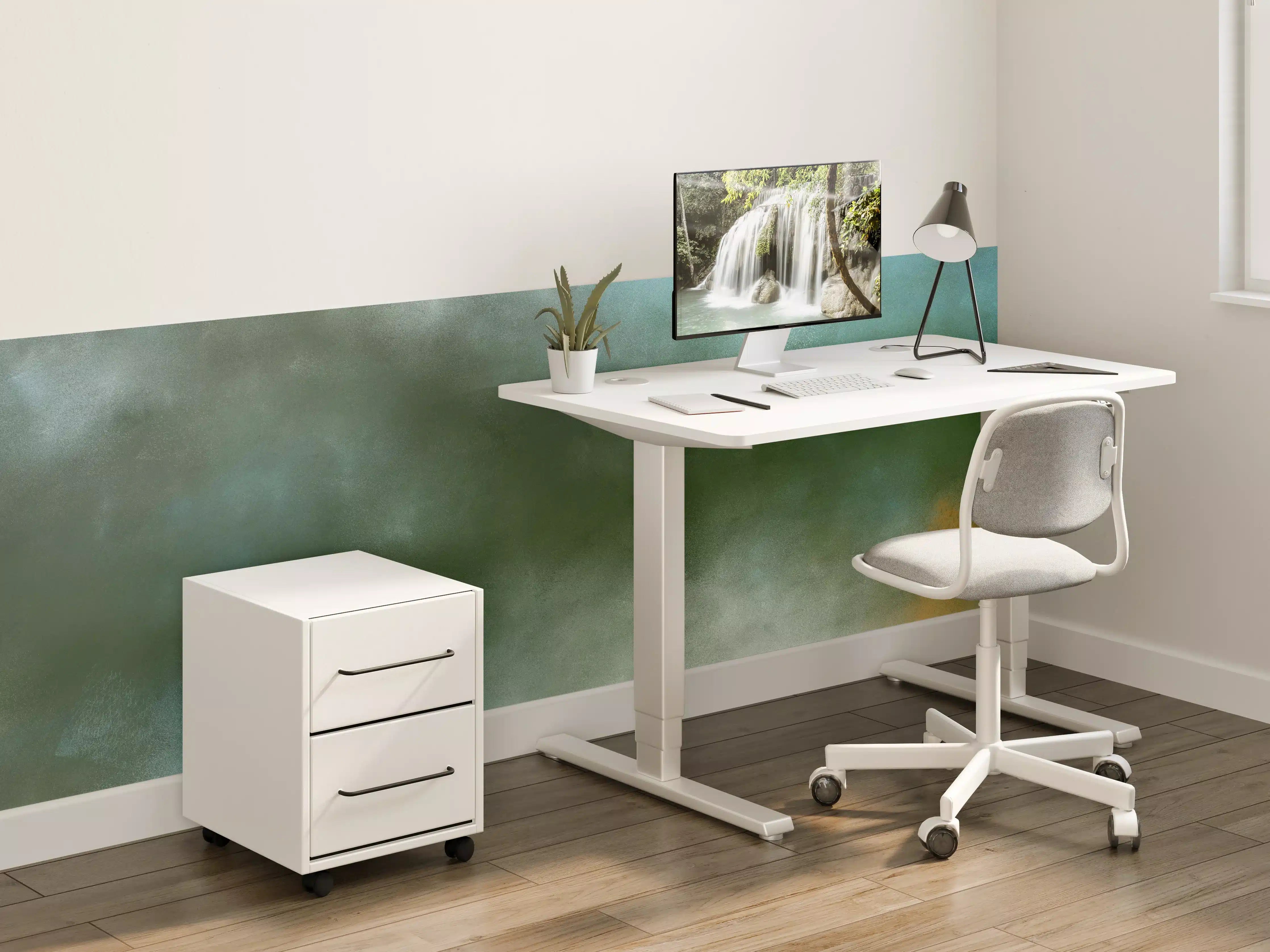 Kinderzimmer Wandgestaltung - Sanfte Wasserfarbentöne mit Blau- und Grüntönen