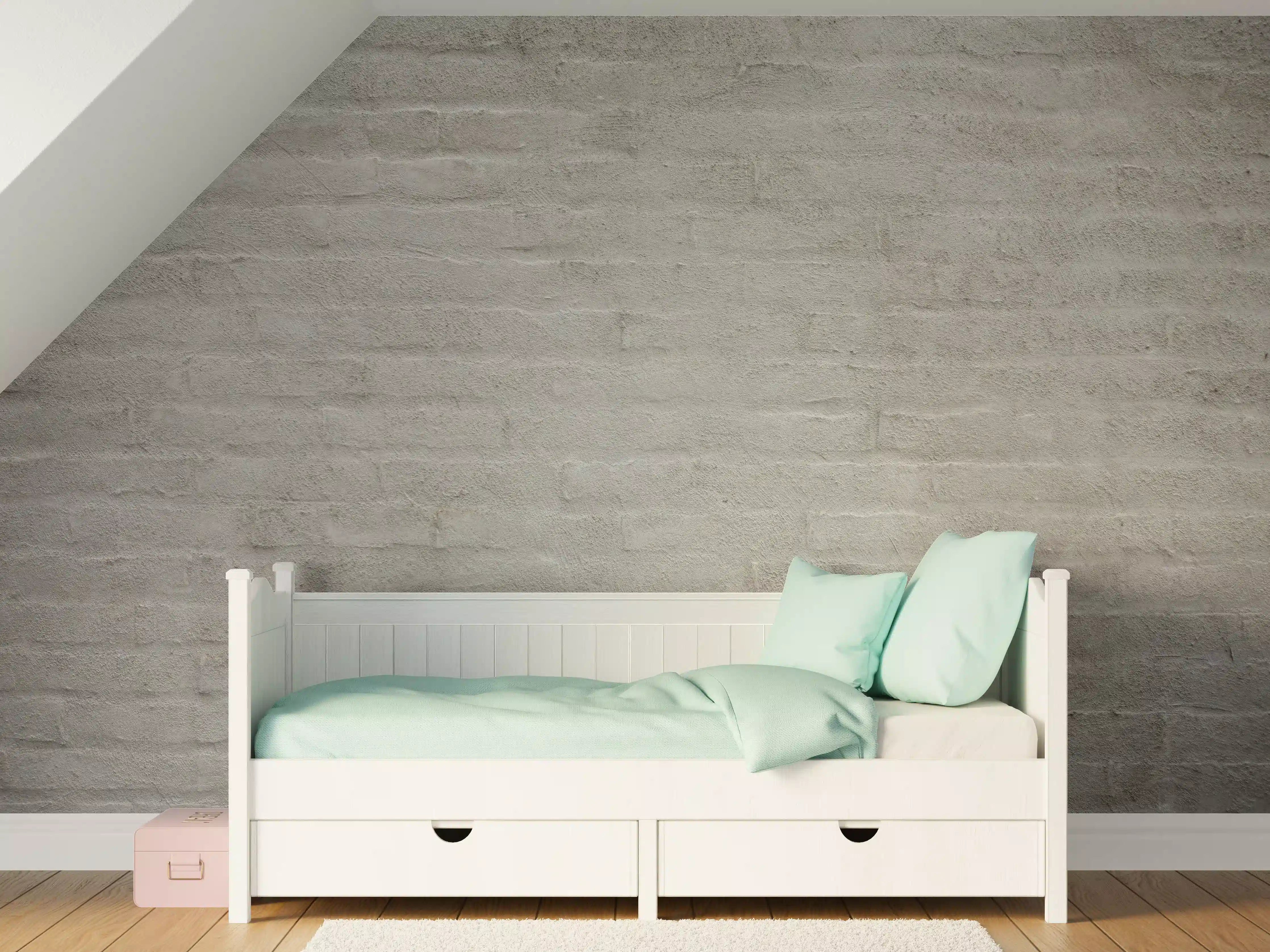 Kinderzimmer Wandgestaltung - Sanfter Grau-Textur-Hintergrund