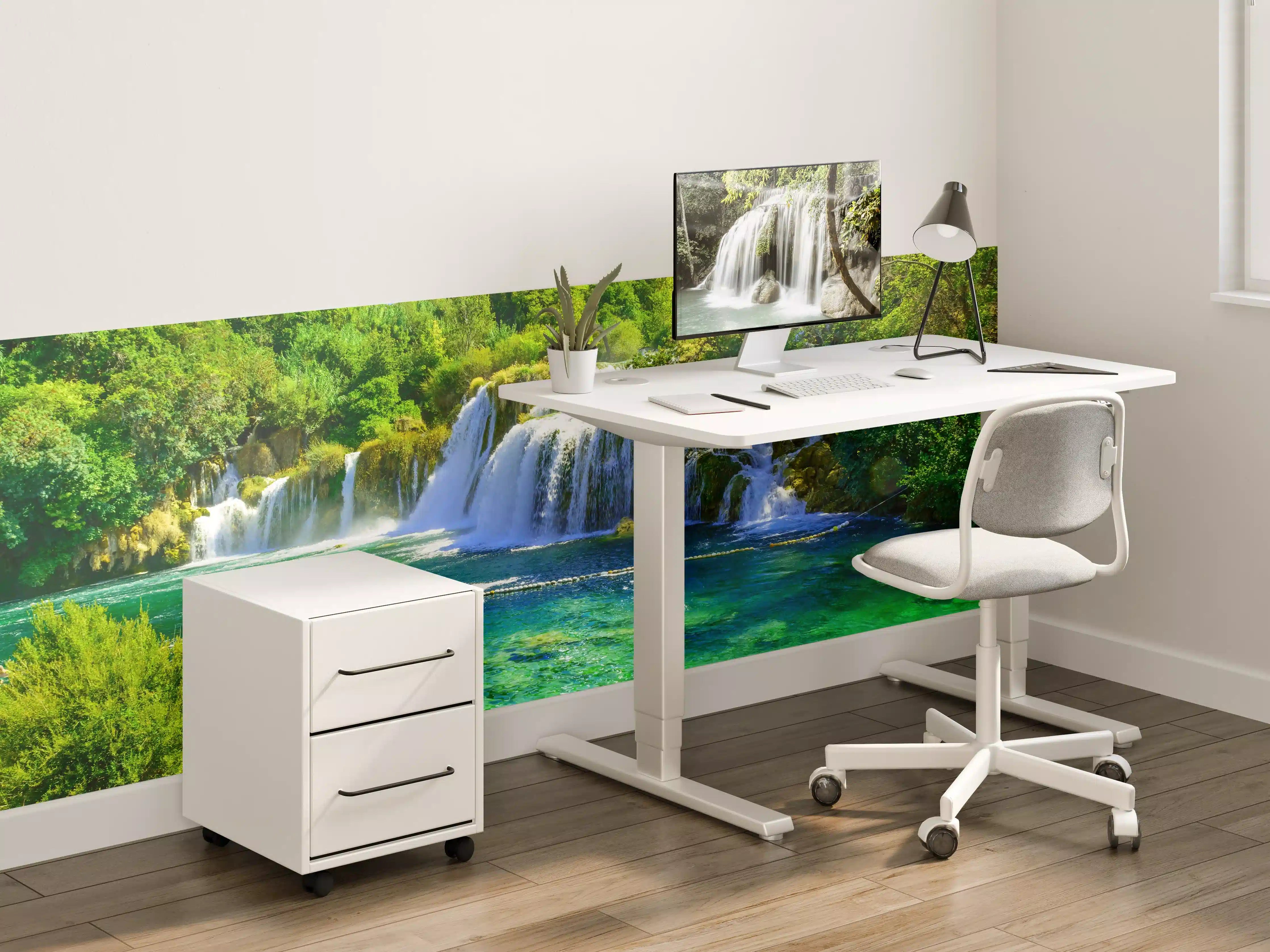 Kinderzimmer Wandgestaltung - Satte grüne Wasserfälle - Kroatien